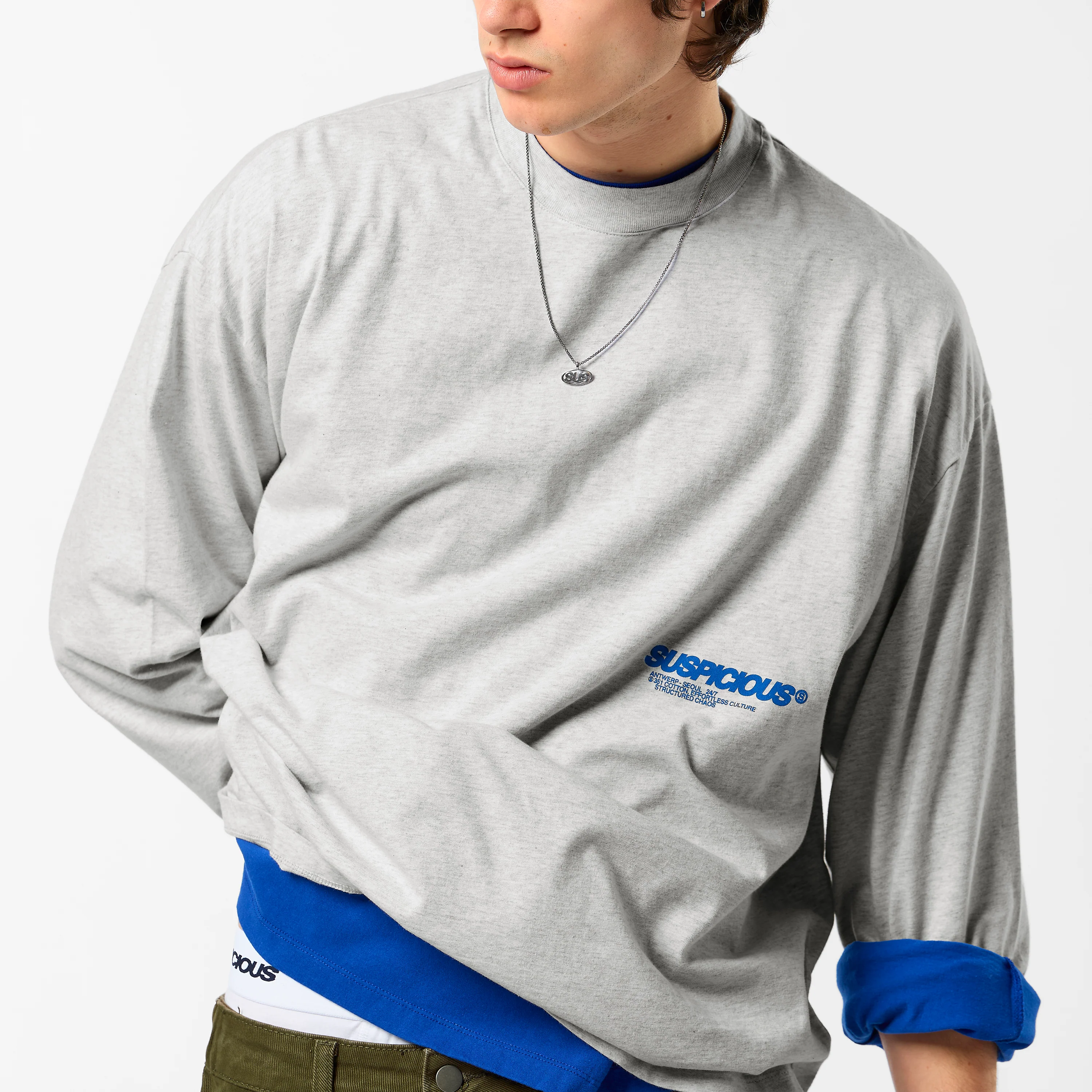+351 Cotton / Structured Chaos Longsleeve - Ash - Image 9
