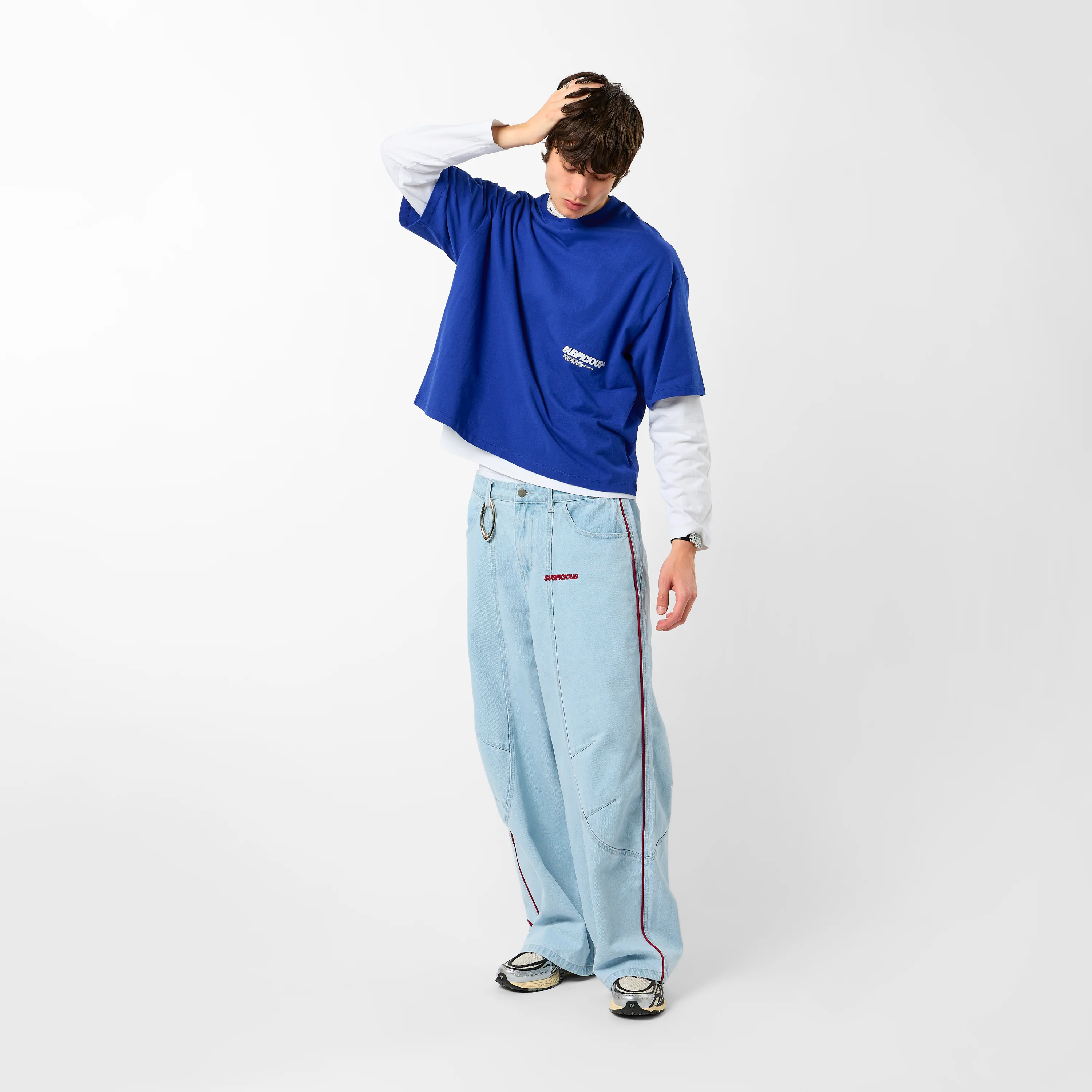 +351 Cotton / Structured Chaos Tee - Big Blue - Image 3