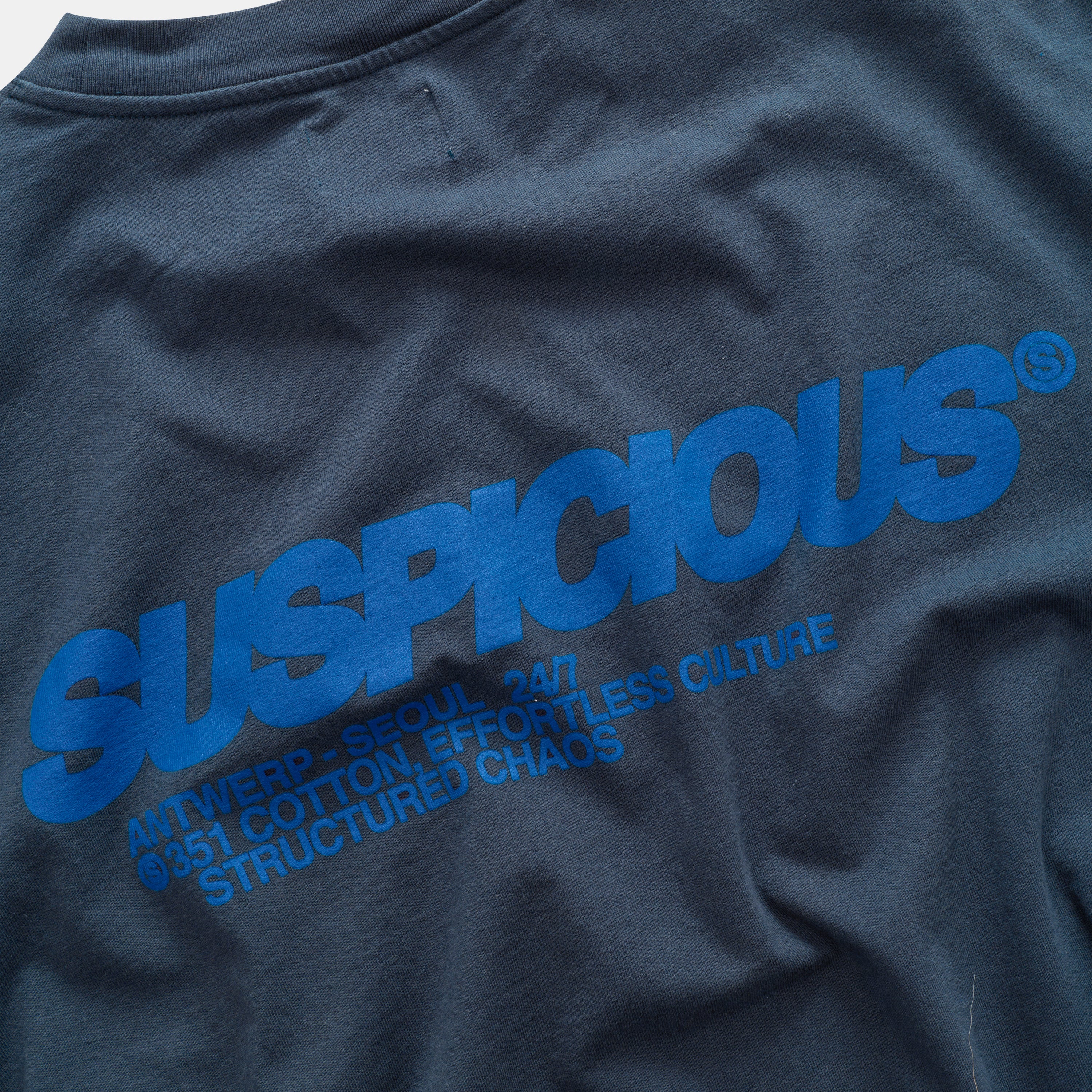 +351 Cotton / Structured Chaos Tee - Nightfall & Big Blue - Image 4