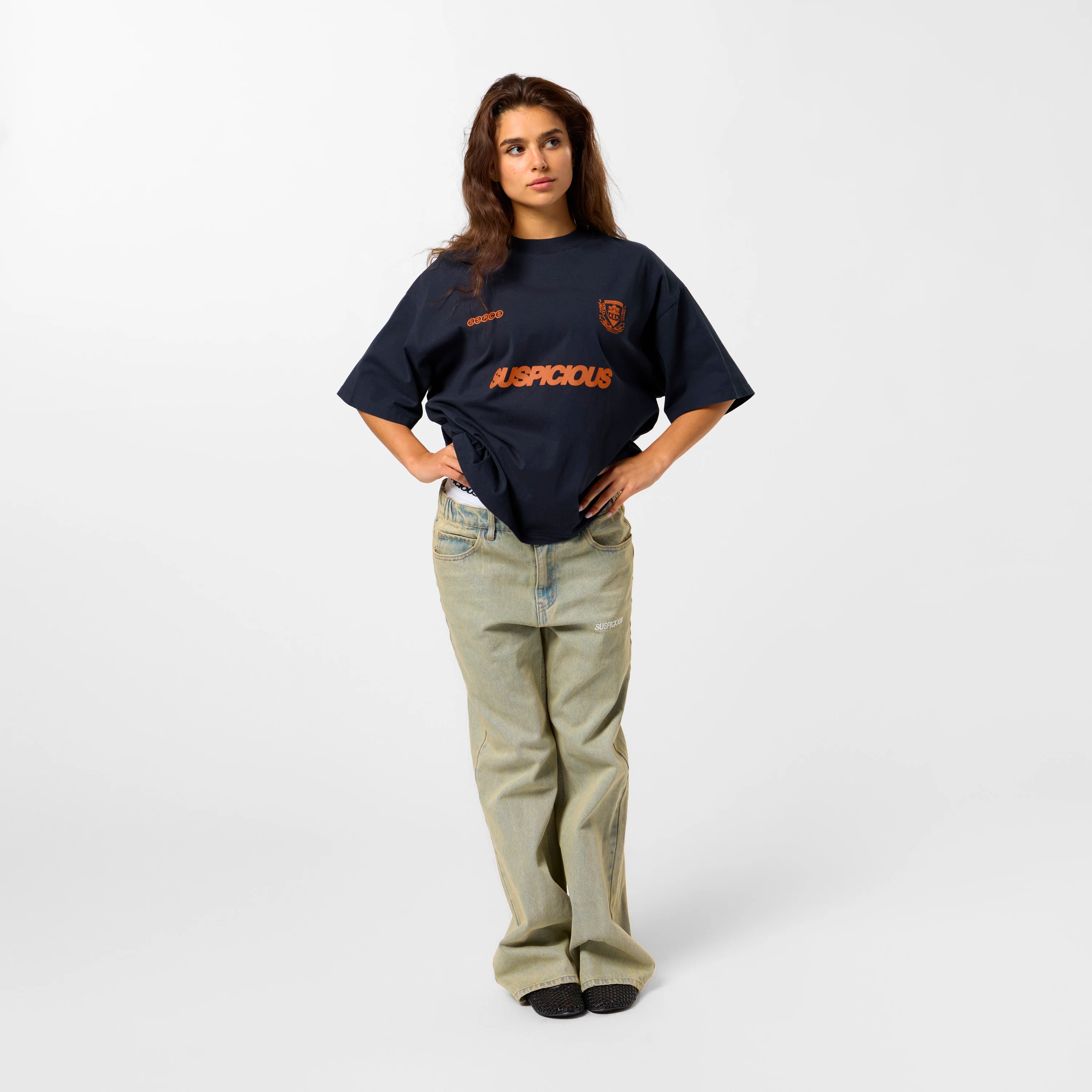 Bestsellers Variants / Emblem Tee - Nightfall & Orange - Image 3