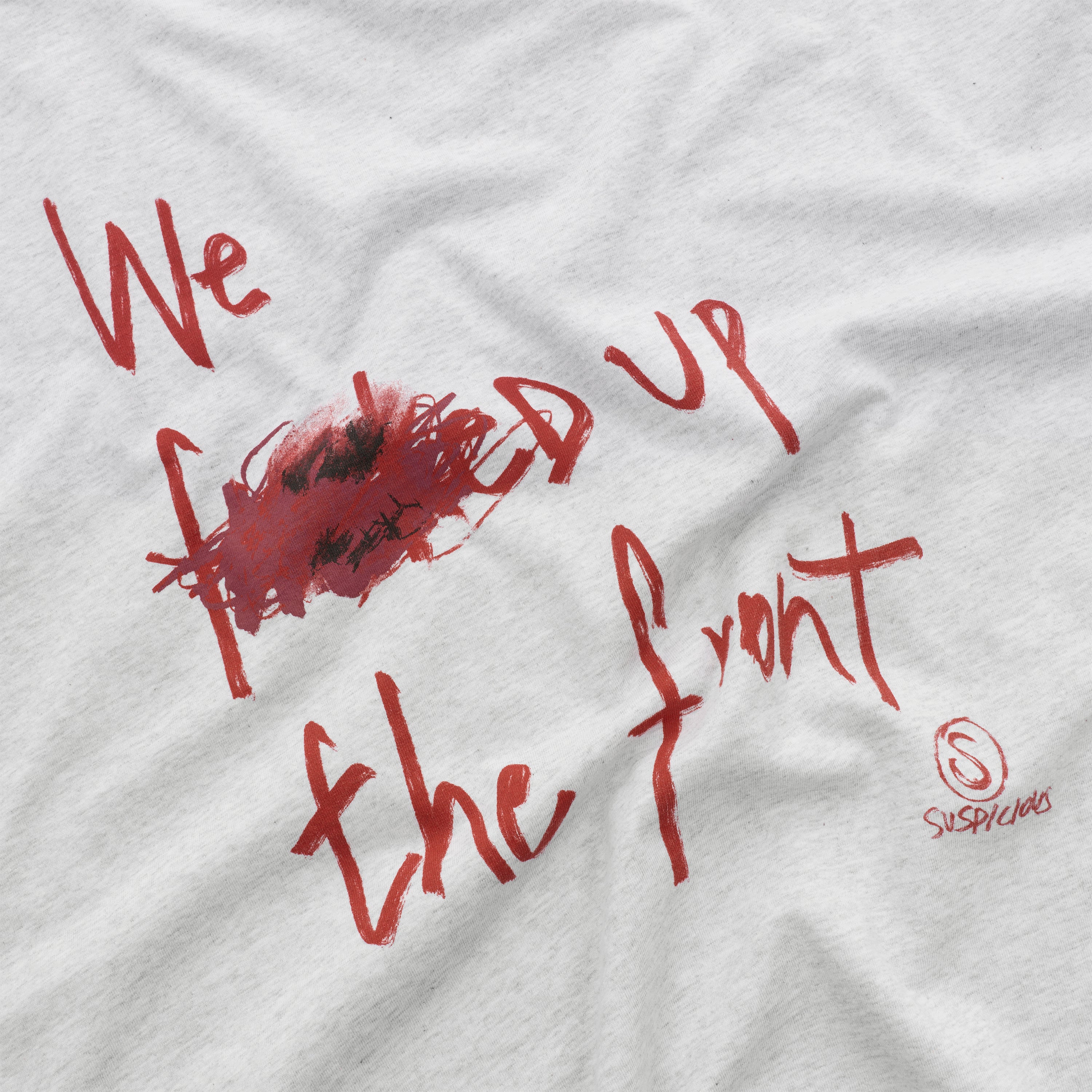 Bestsellers Variants / F'd Up Tee - Ash & Ruby Red - Image 5