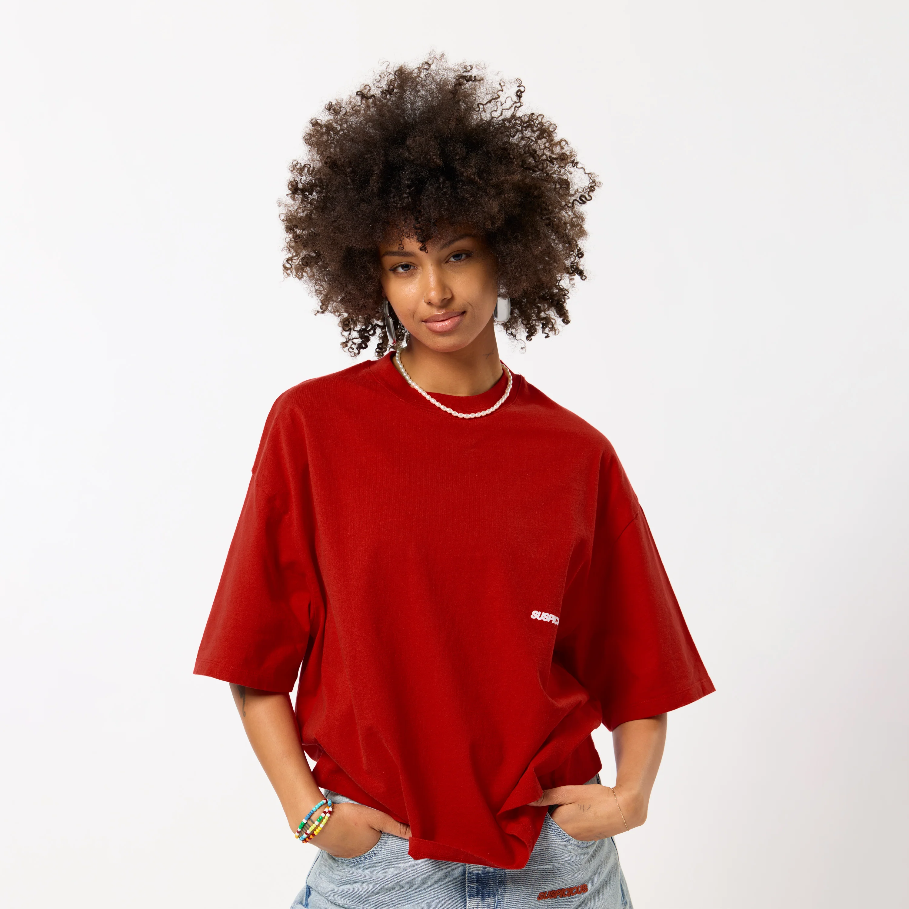Bestsellers Variants / Slab Tee - Ruby Red - Image 8