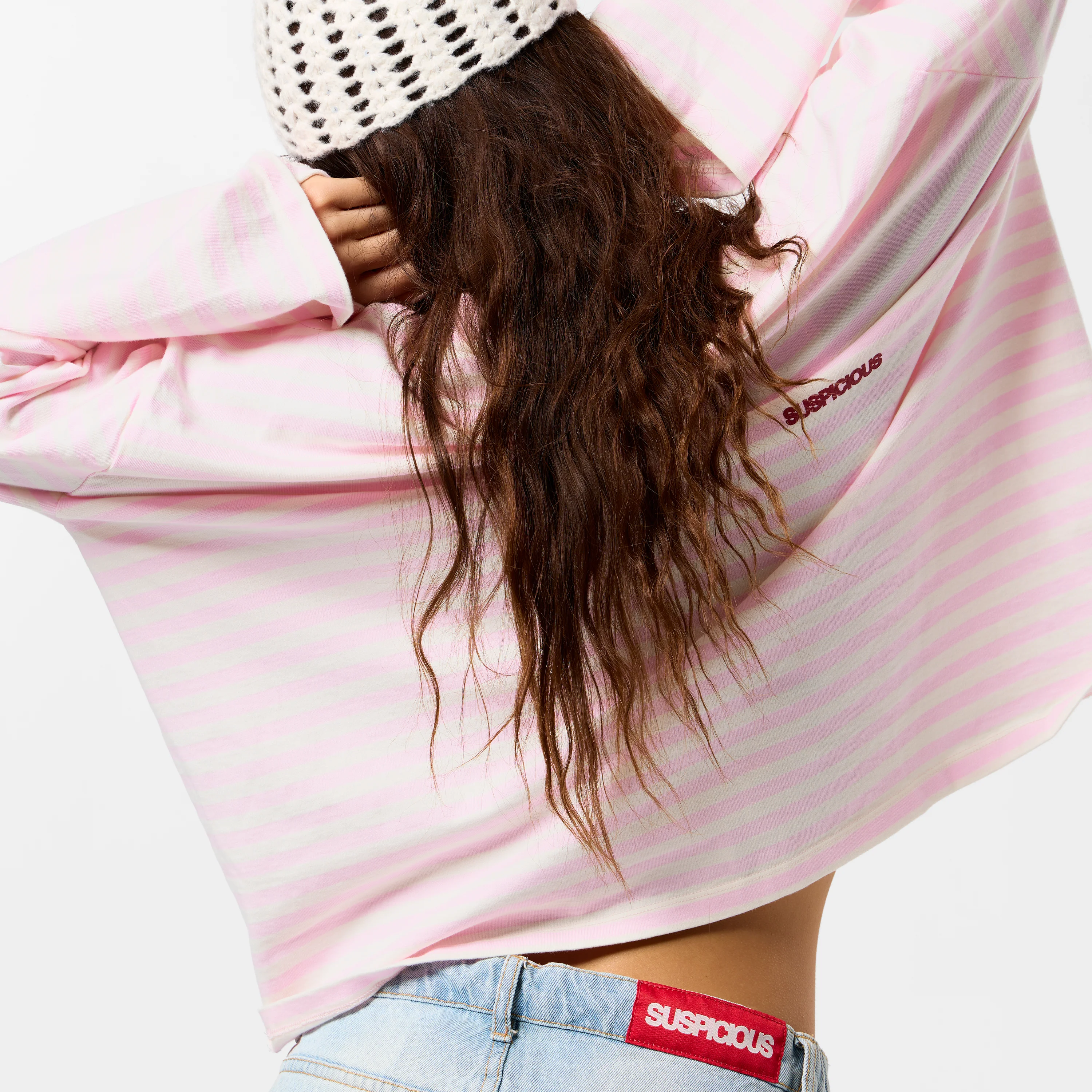 Bestsellers Variants / Solid Striped Longsleeve - Pink - Image 7
