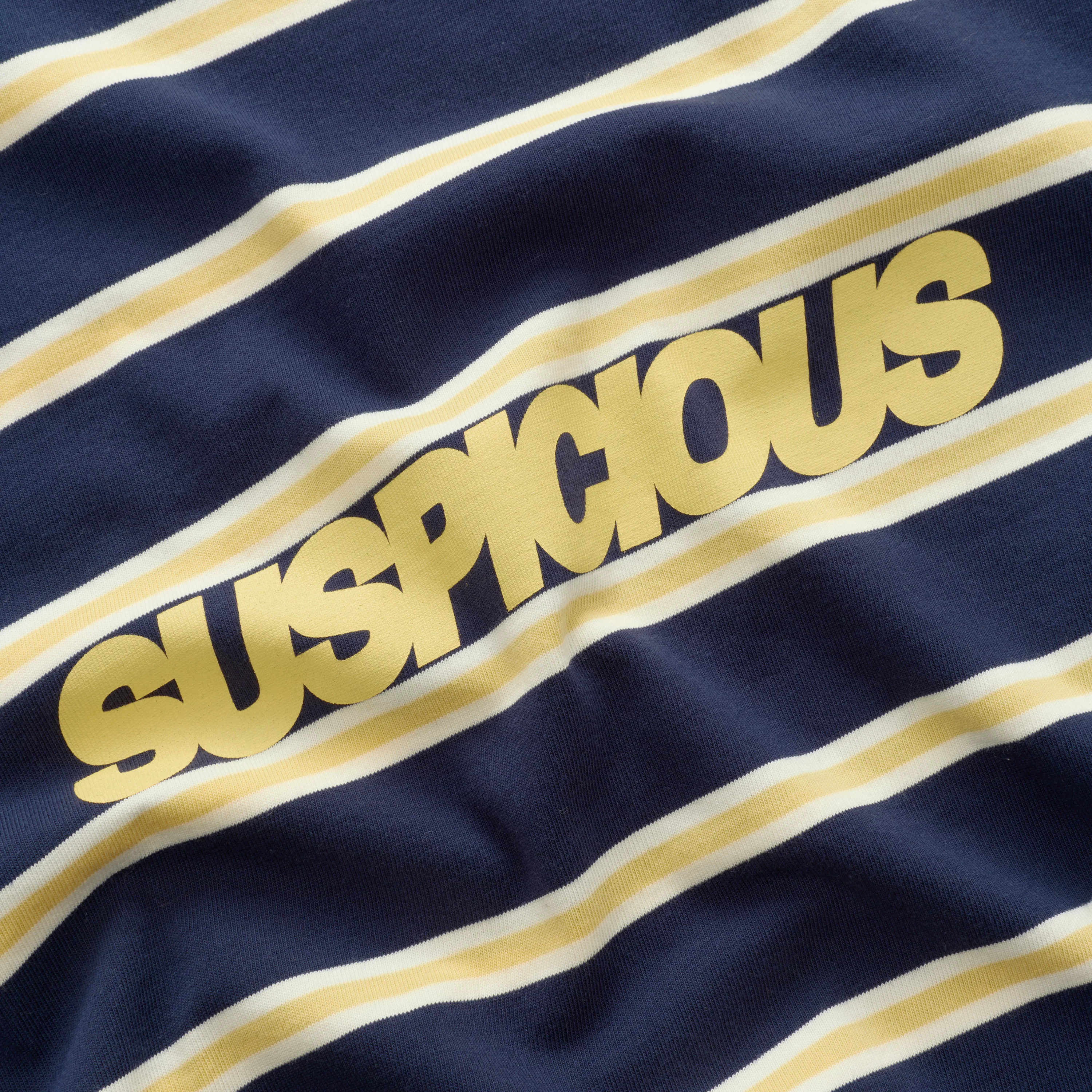 Bestsellers Variants / The Slanted Striped Longsleeve - Nightfall & Yellow - Image 5