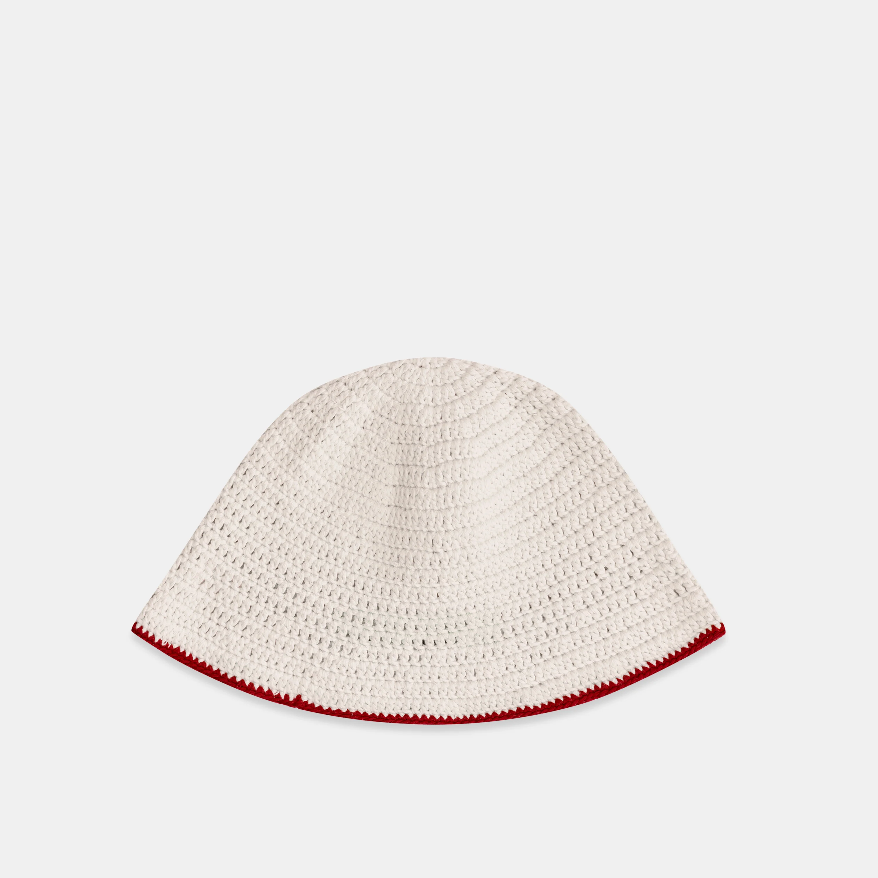 Boat / Border Crochet Hat - Natural - Image 5