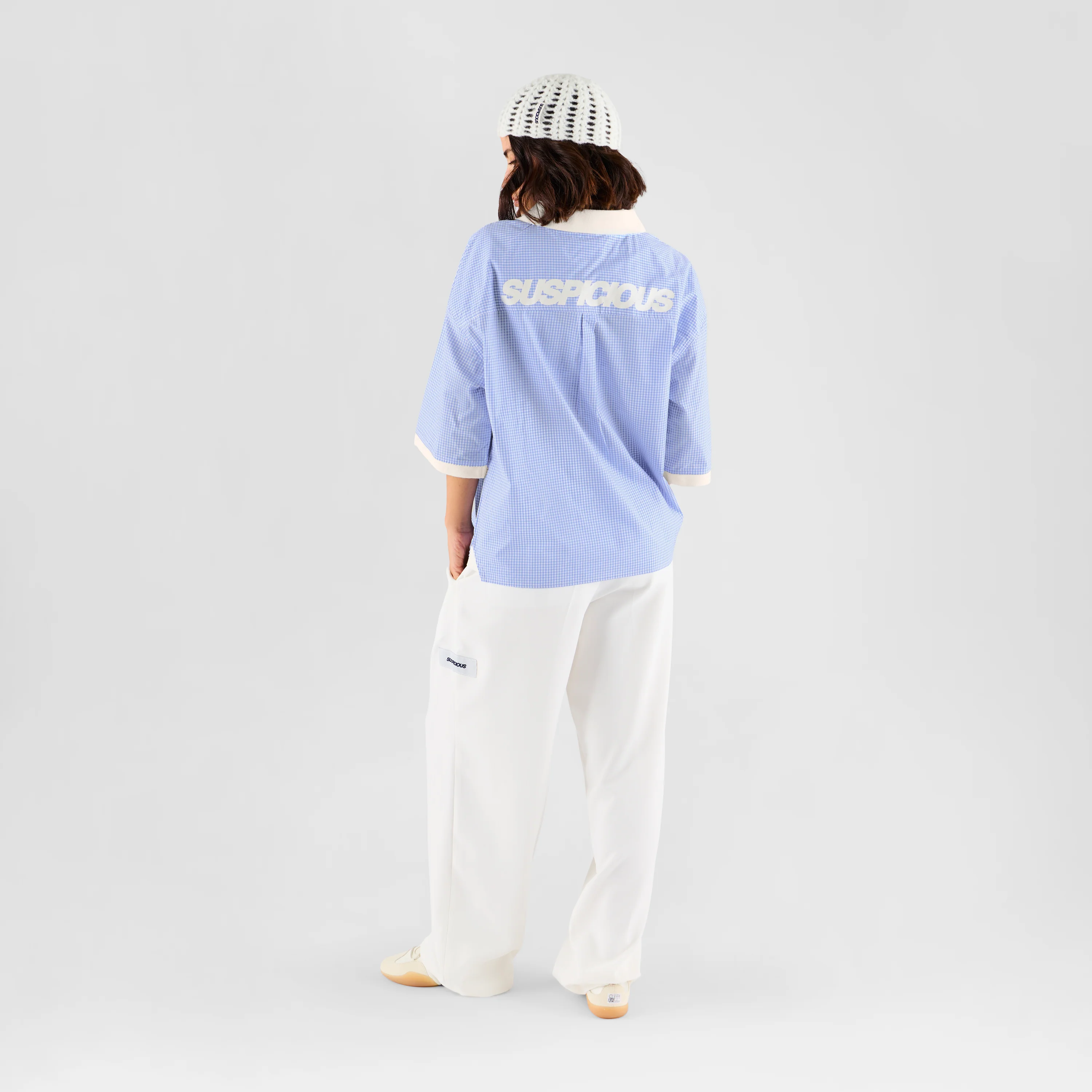 Boat / Check Polo Shirt - Light Blue - Image 8