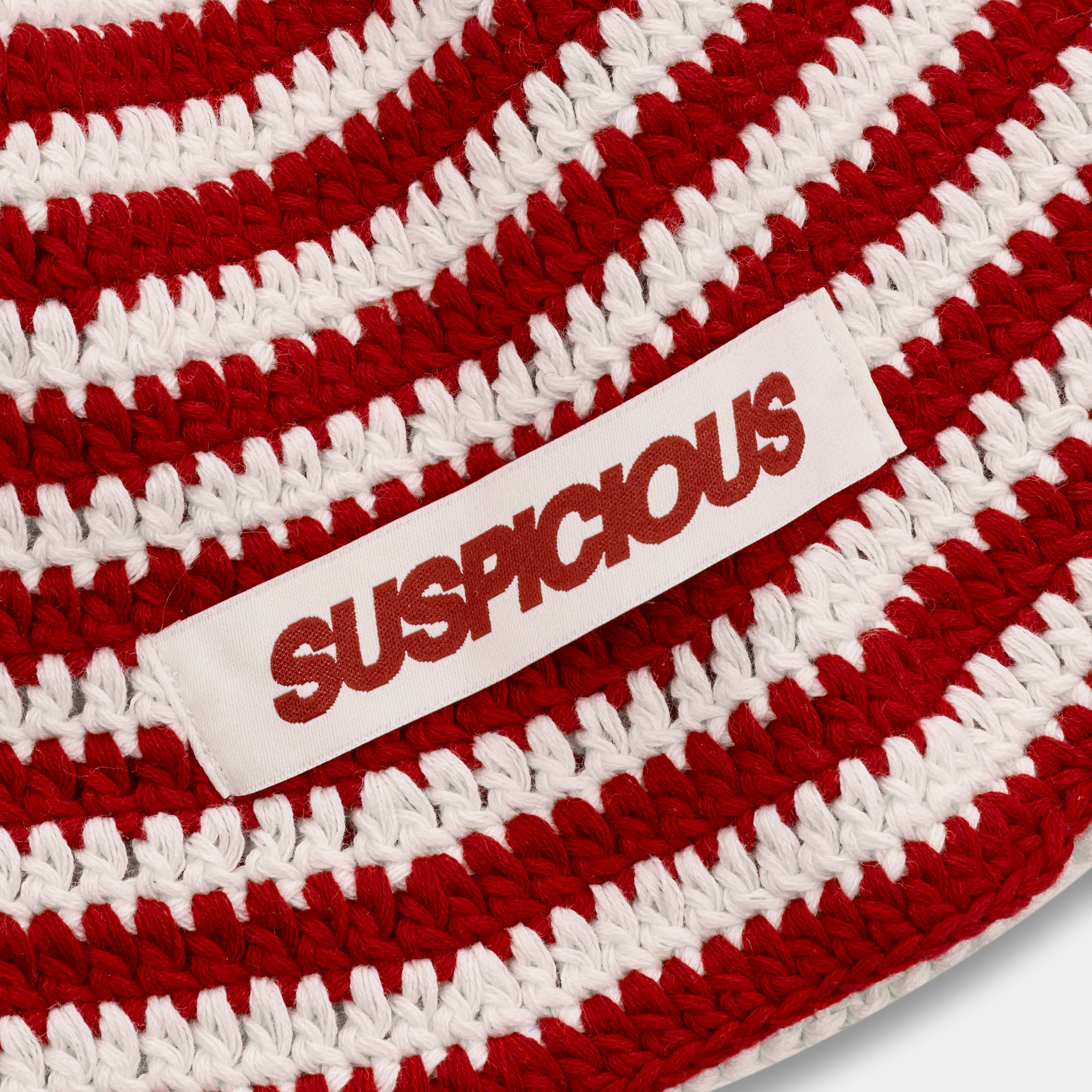 Boat / Spiral Crochet Hat - Red - Image 4