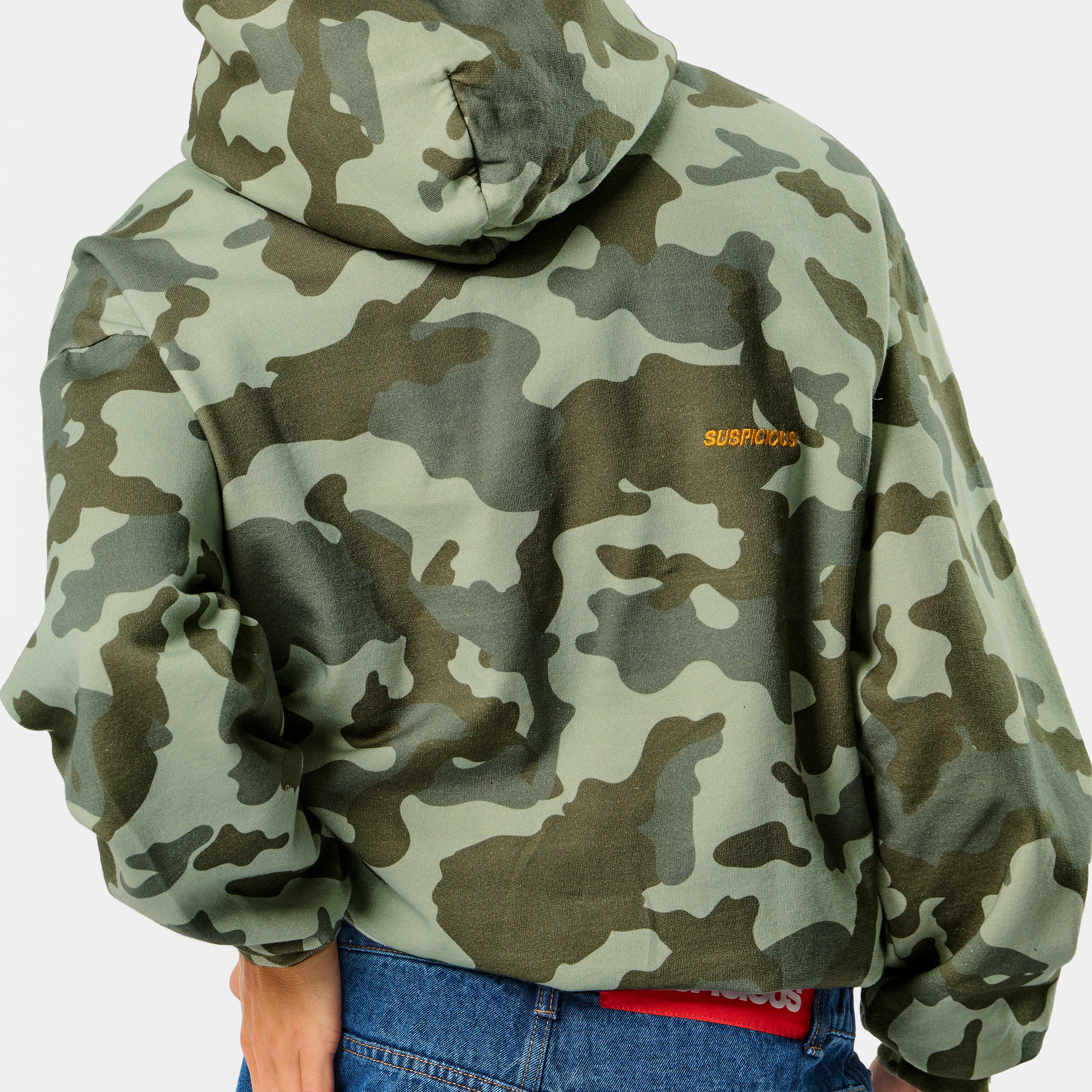 Camo / Essentials Zip-Up Hoodie - Green Camo - Image 8