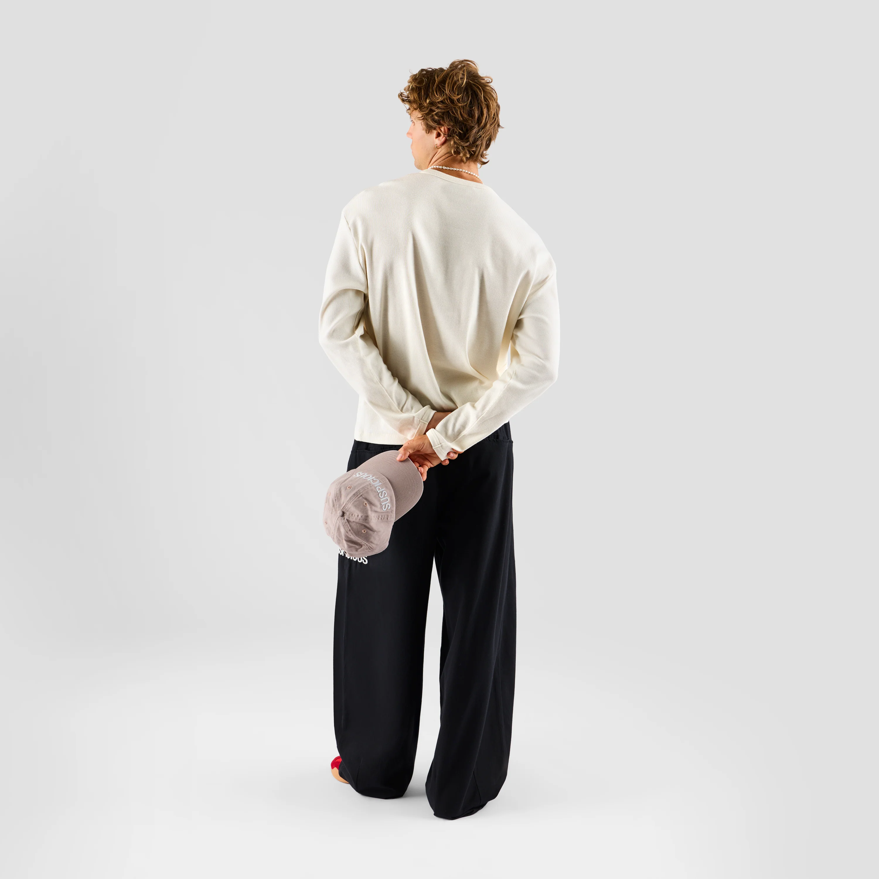Core / Core Ribbed Henley Longsleeve - Natural - Image 4