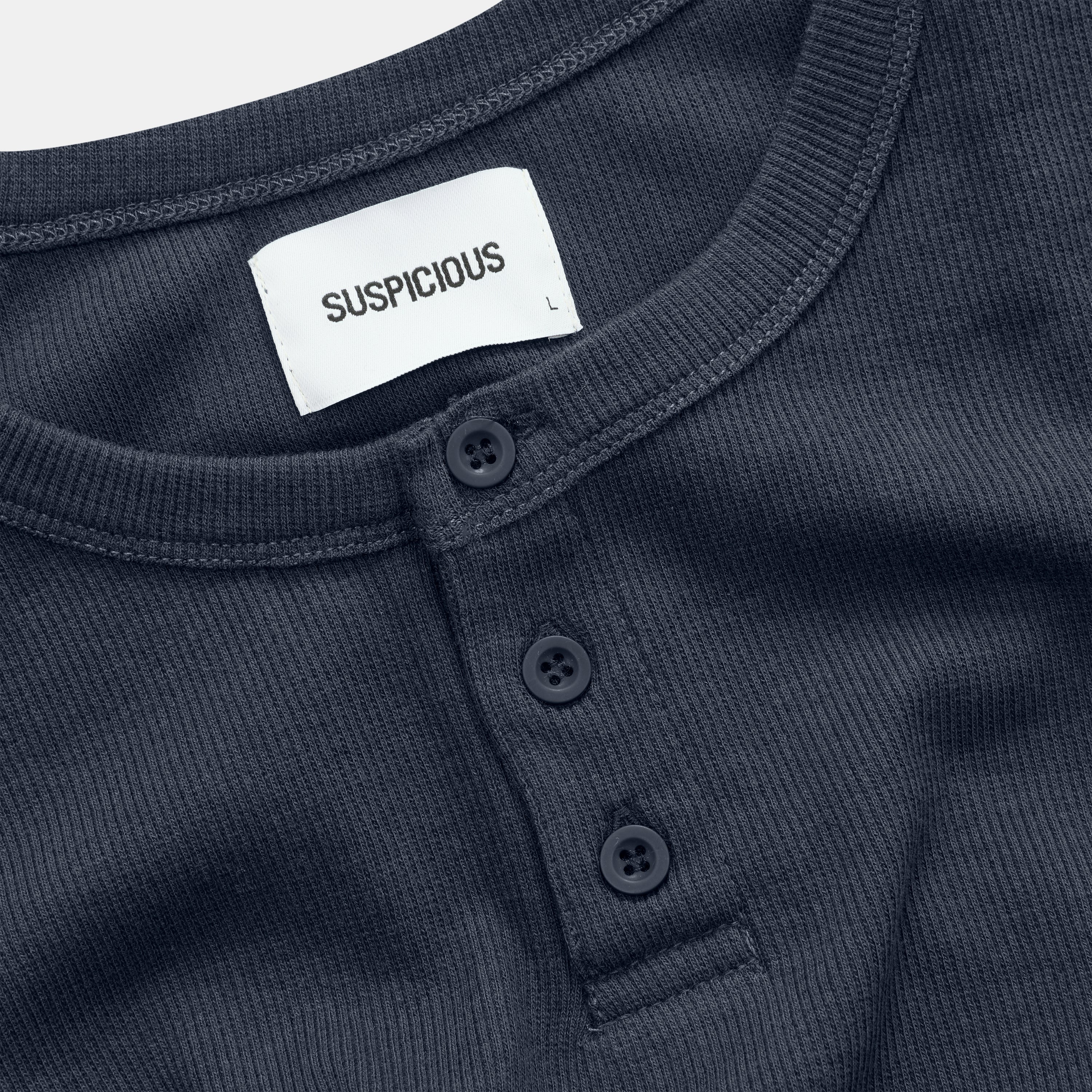 Core / Core Ribbed Henley Longsleeve - Nightfall - Image 6