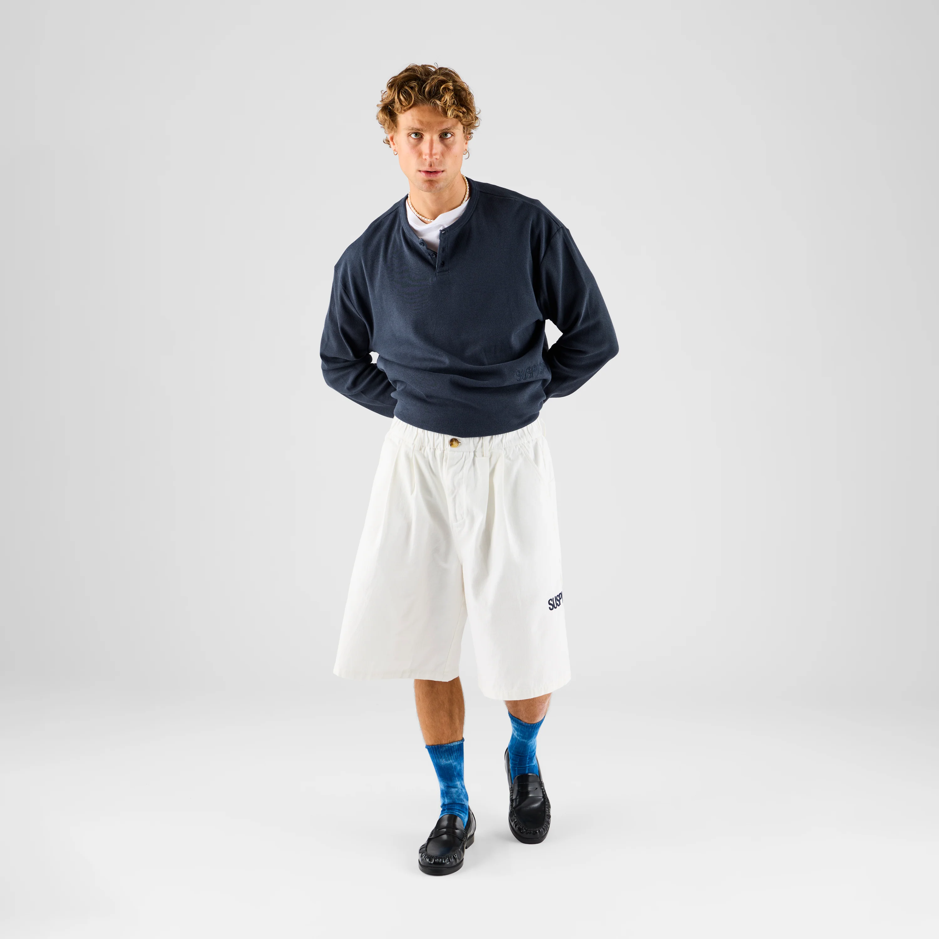 Core / Core Ribbed Henley Longsleeve - Nightfall - Image 8