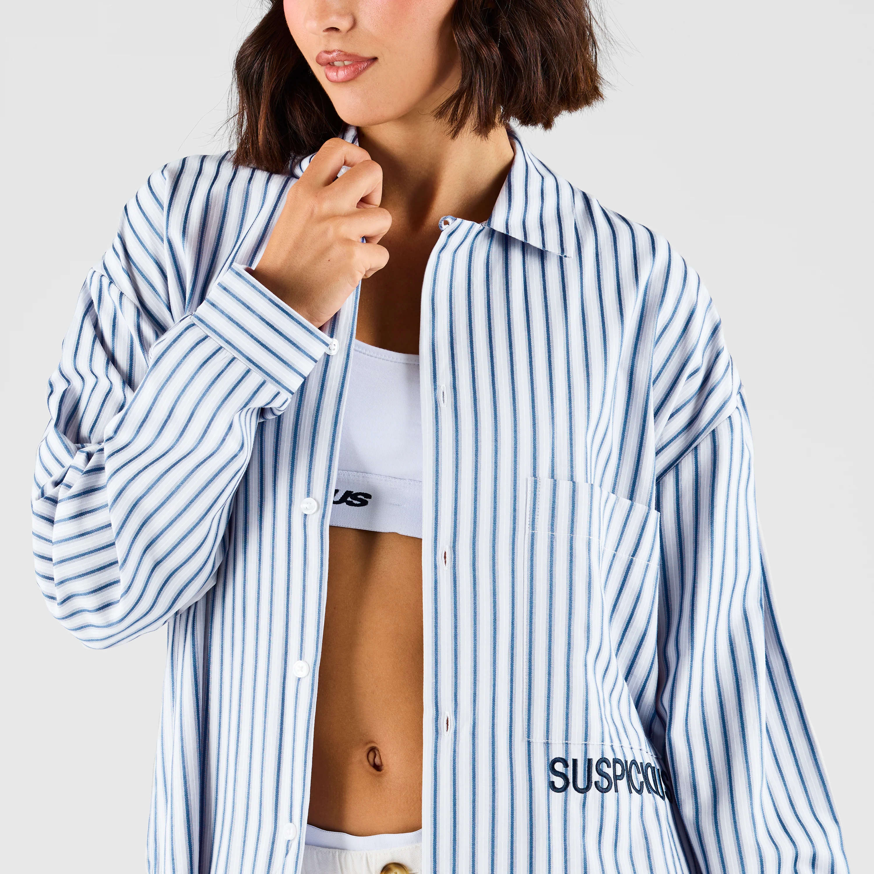 Core / Core Square Shirt - Blue Striped - Image 9