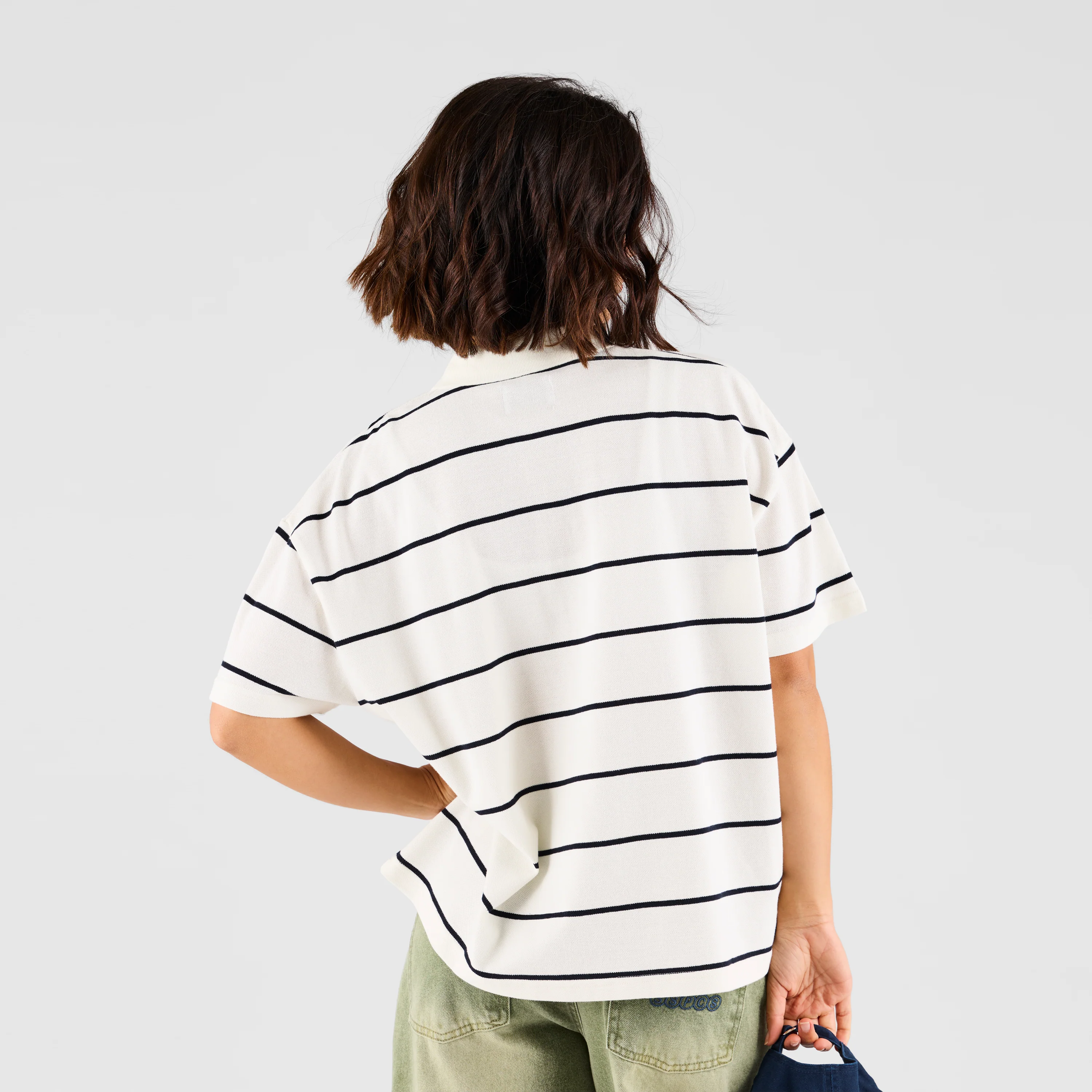 Core / Core Striped Piquet Polo - Natural - Image 7