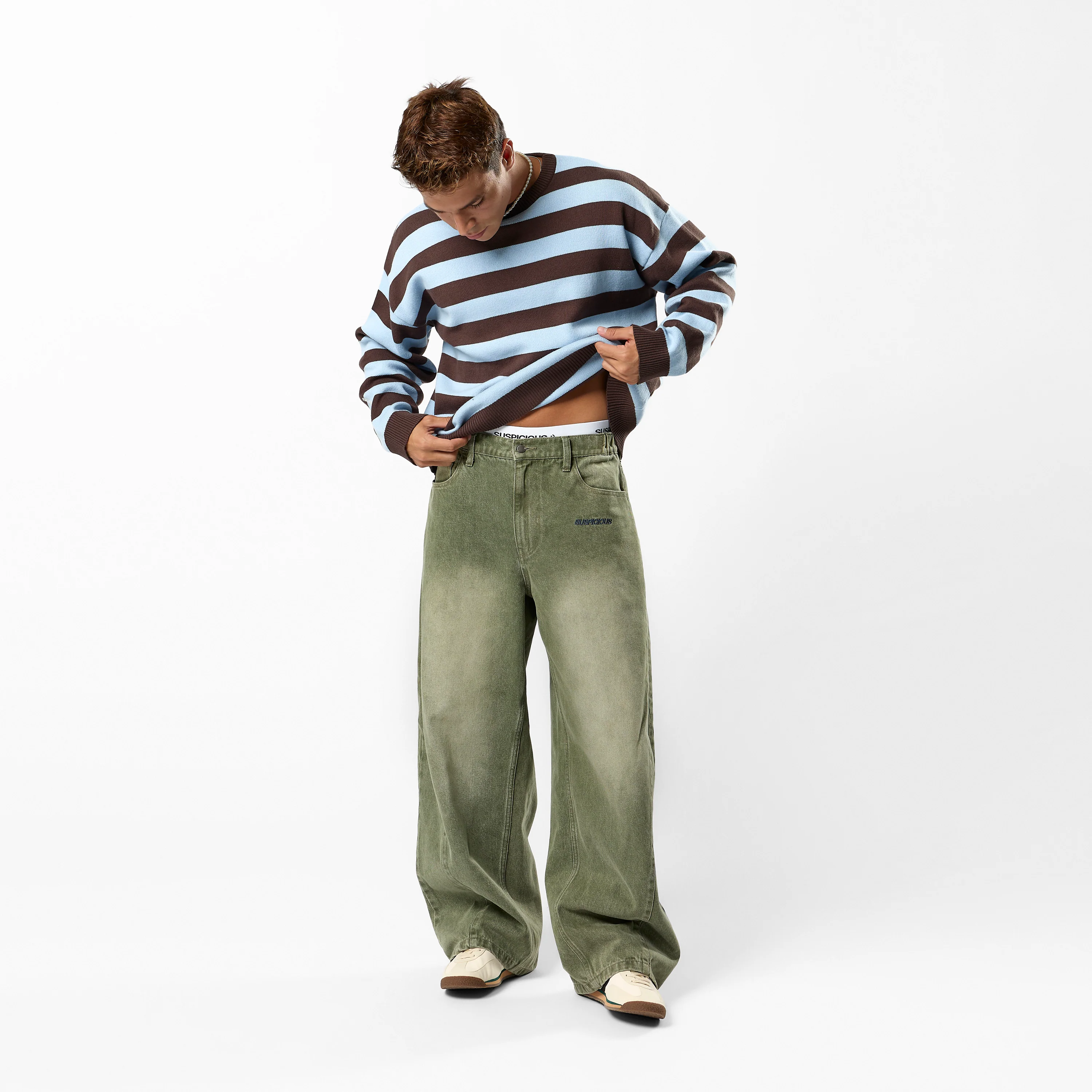 Fall / SSPCS Club Barrel Jeans - Washed Matcha - Image 11