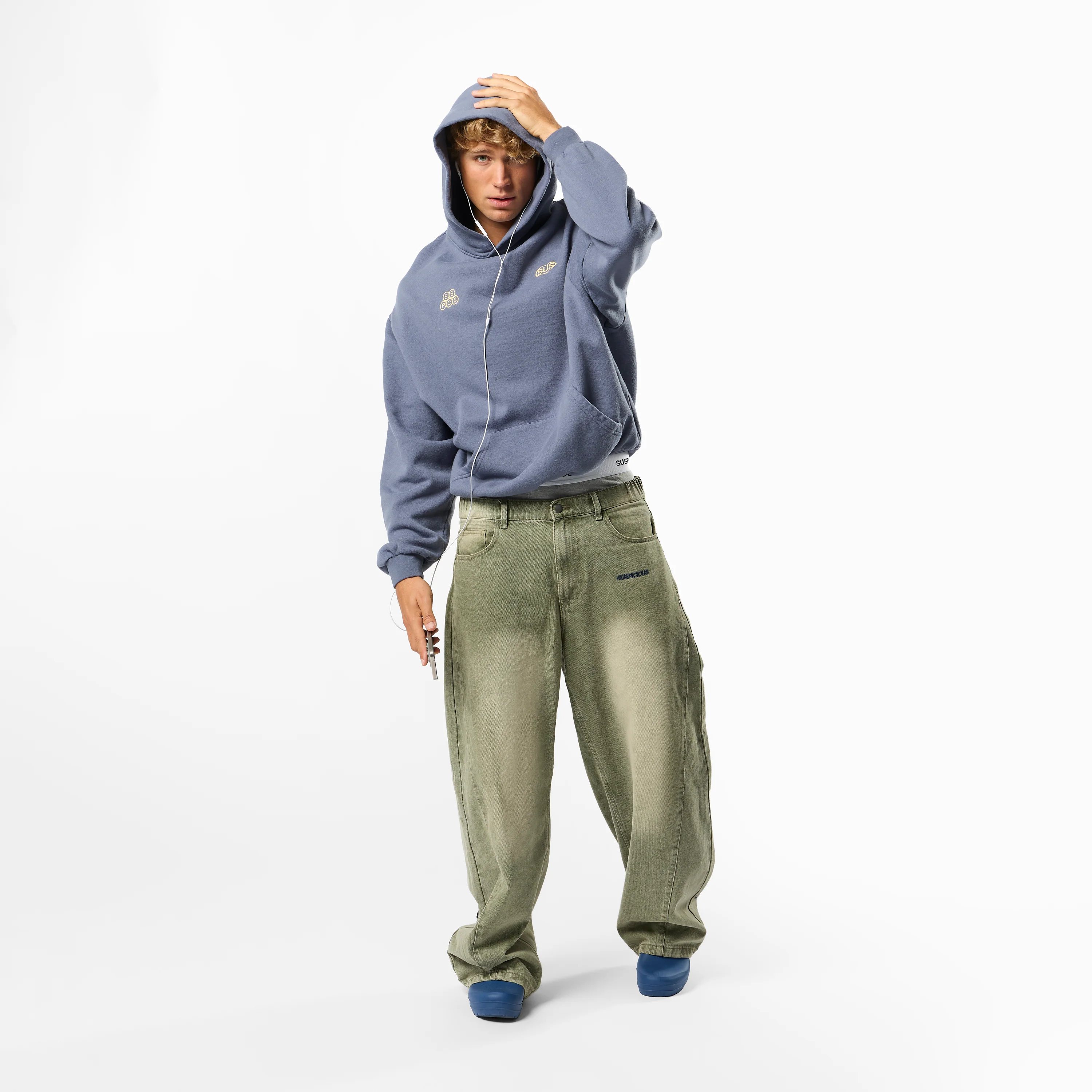 Fall / SSPCS Club Barrel Jeans - Washed Matcha - Image 3