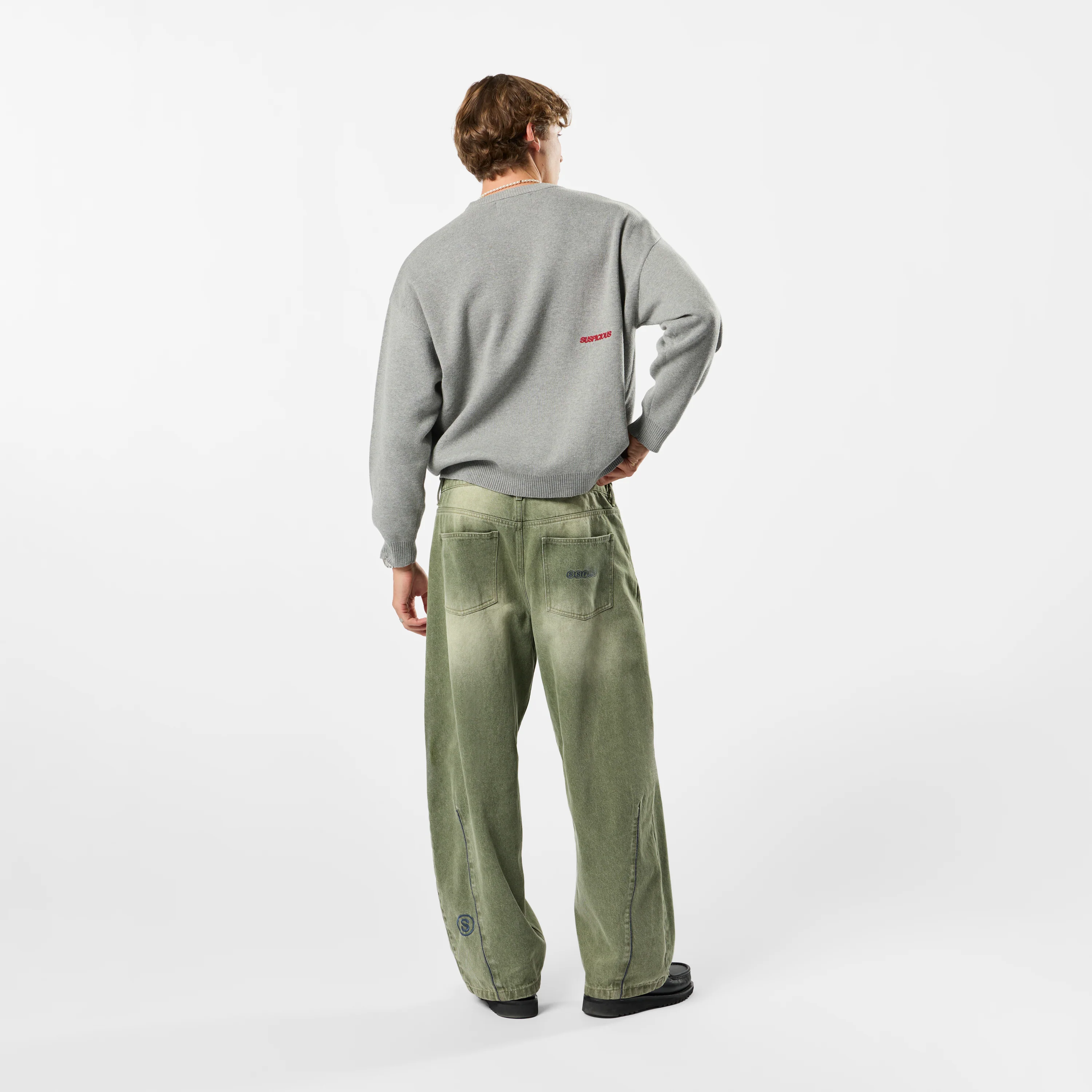 Fall / SSPCS Club Barrel Jeans - Washed Matcha - Image 7