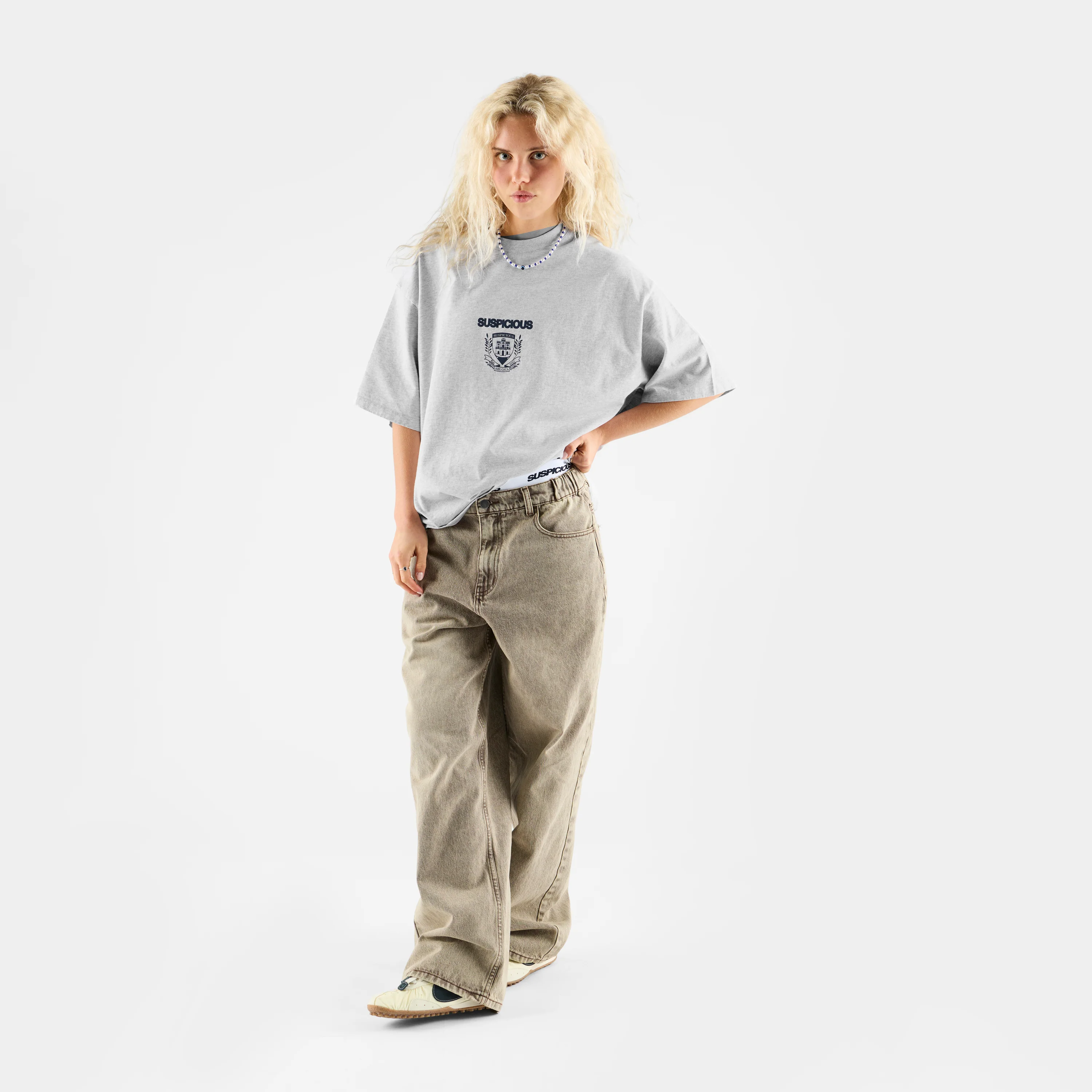 Football / Crest Tee - Ash - Image 3