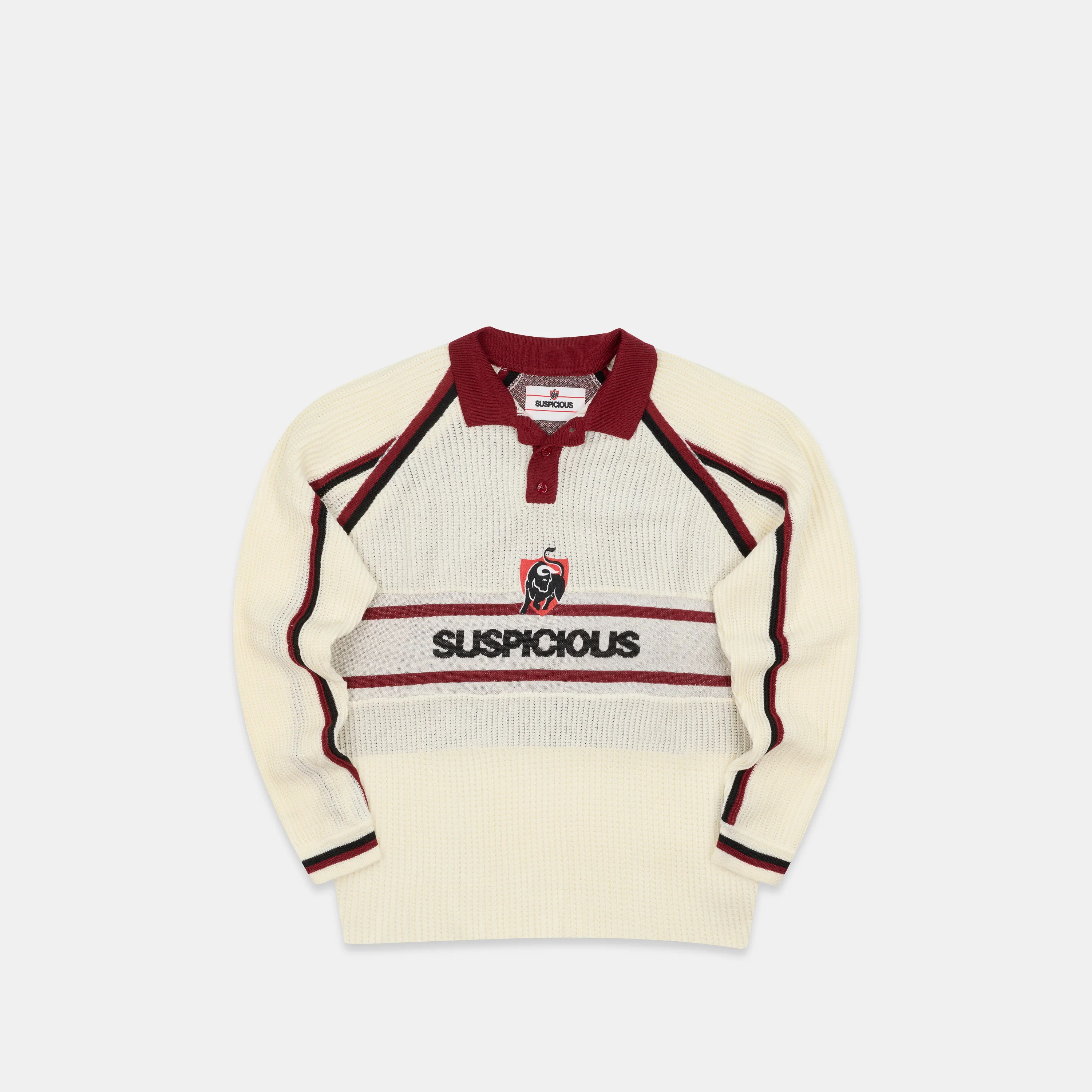 Football / Jupiler Knitted Football Longsleeve Polo - Natural