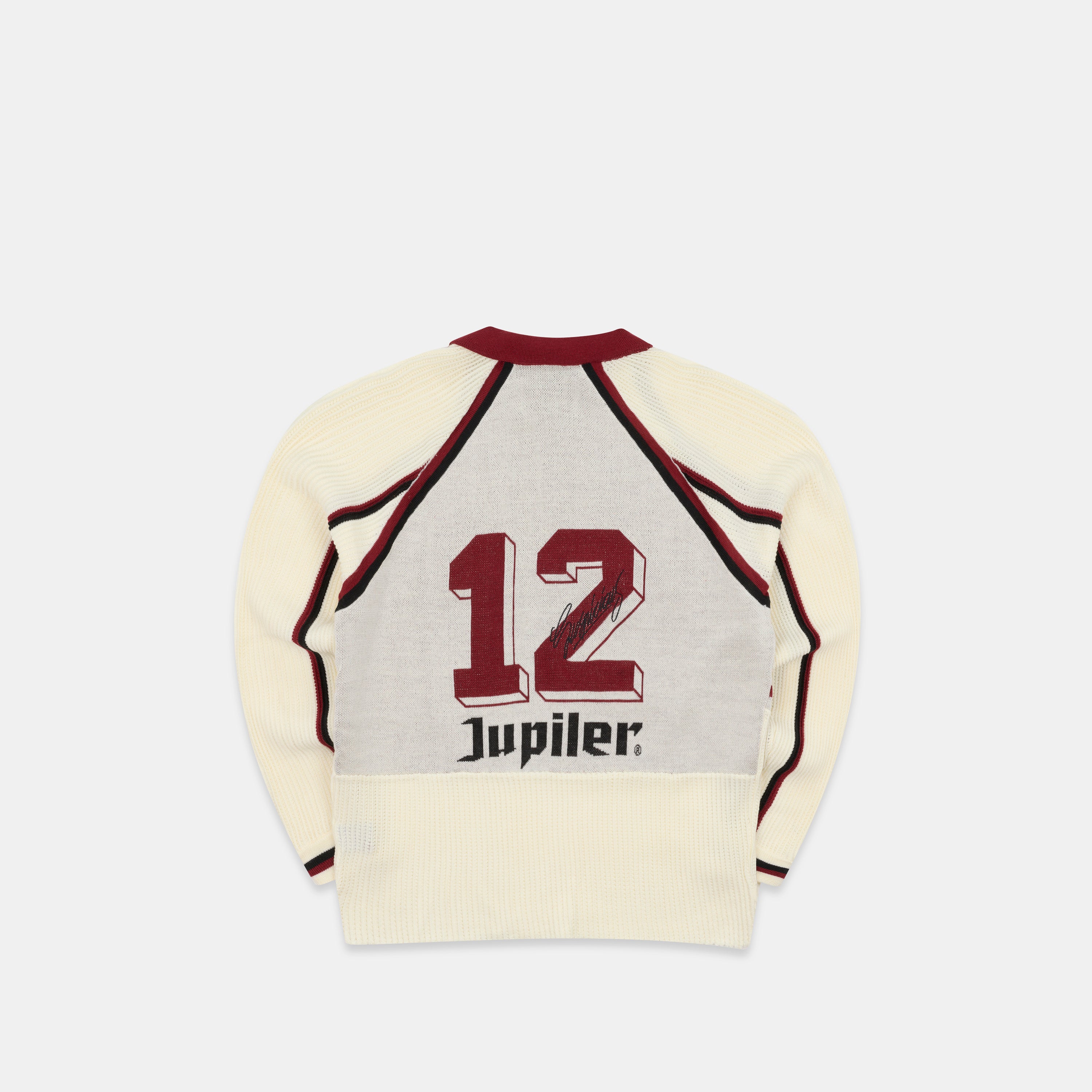 Football / Jupiler Knitted Football Longsleeve Polo - Natural - Image 12