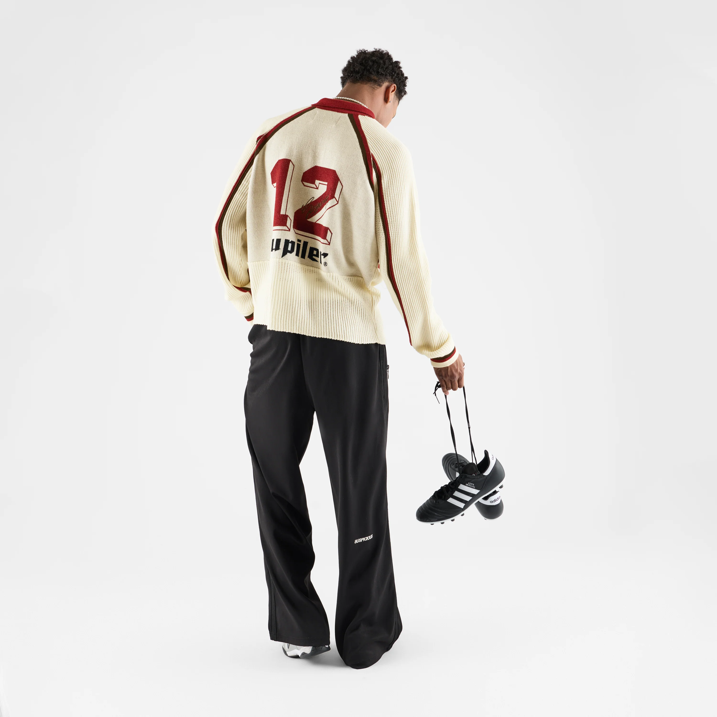 Football / Jupiler Knitted Football Longsleeve Polo - Natural - Image 3
