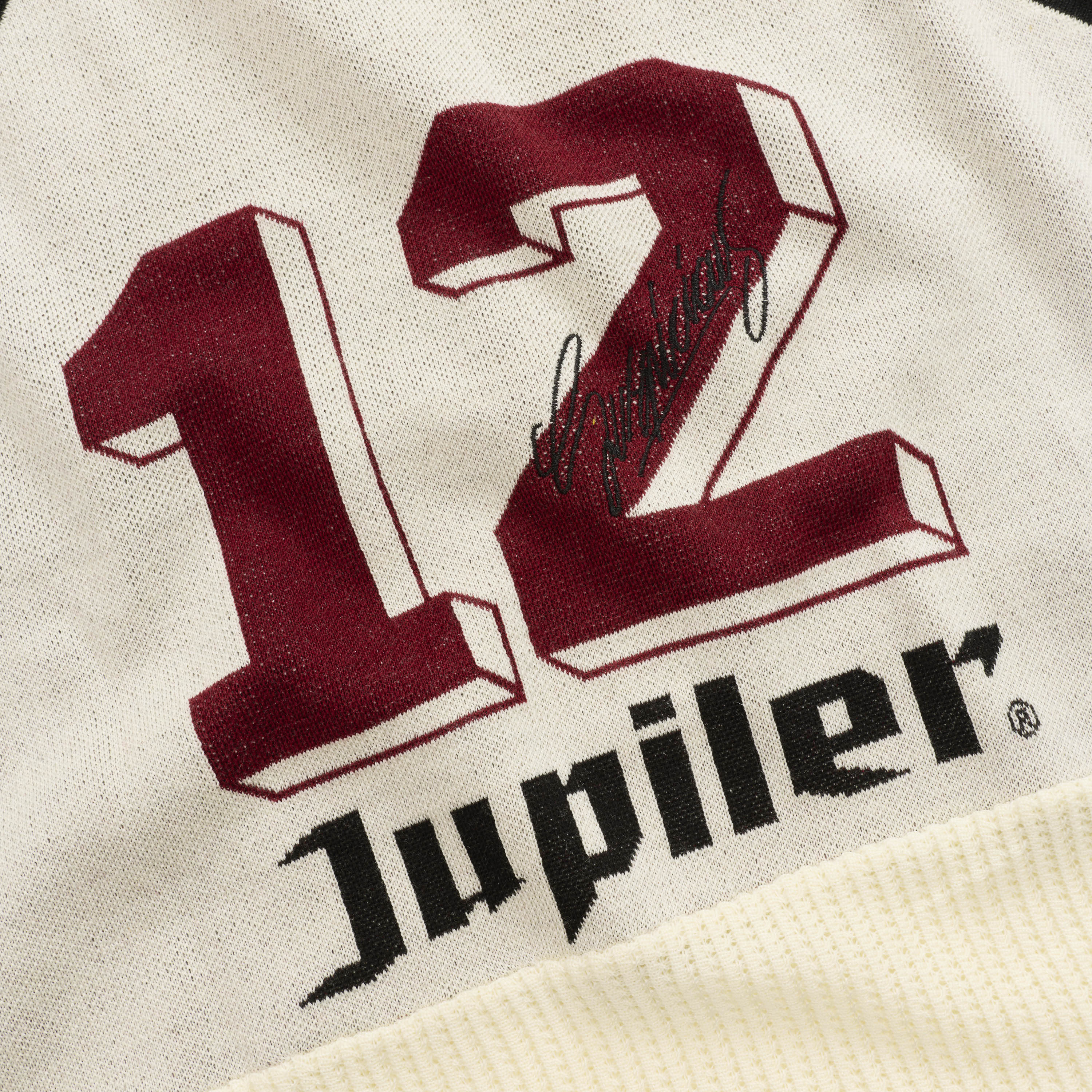 Football / Jupiler Knitted Football Longsleeve Polo - Natural - Image 8
