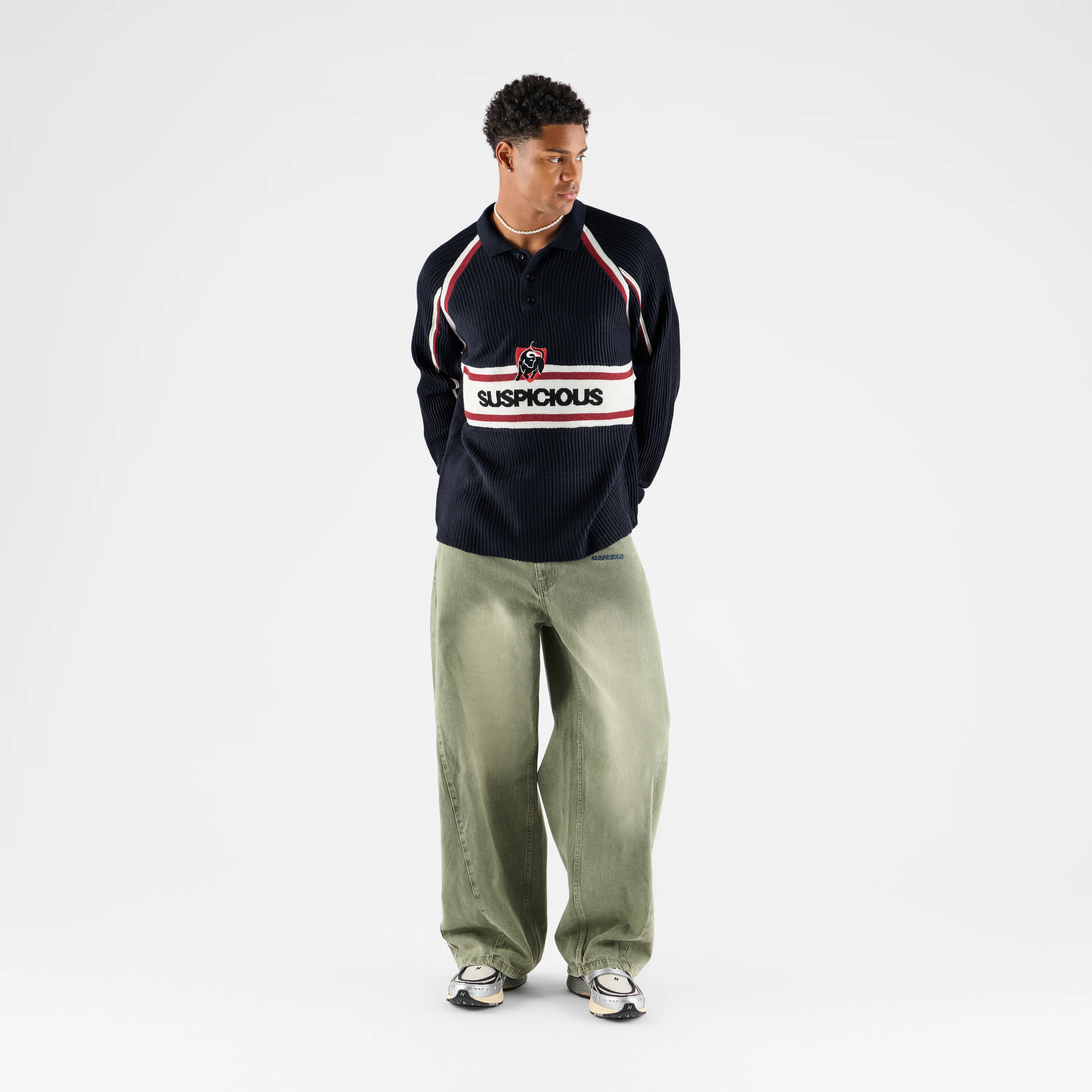 Football / Jupiler Knitted Football Longsleeve Polo - Nightfall - Image 9