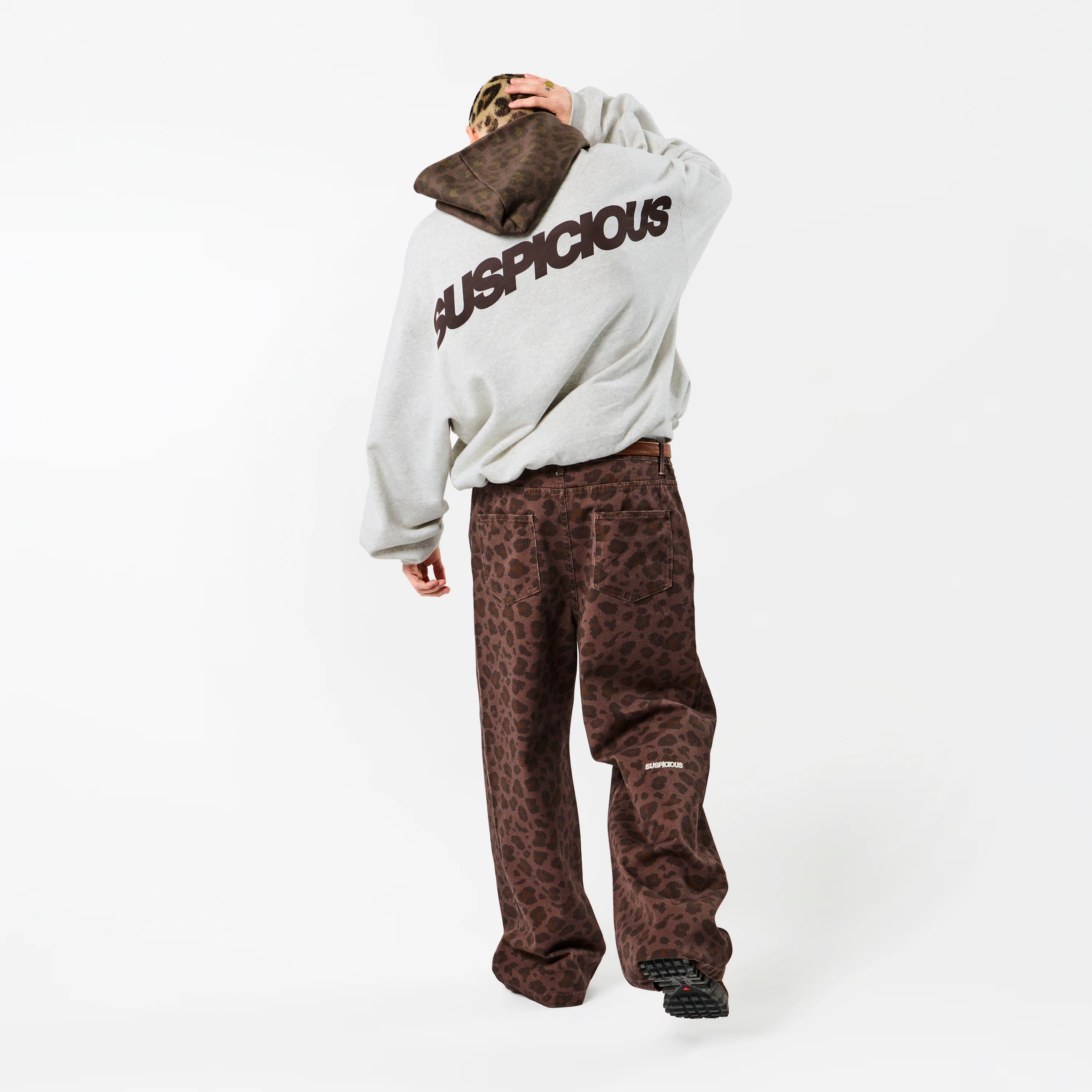 Leopard / Base Hoodie - Neutral Heather - Image 4