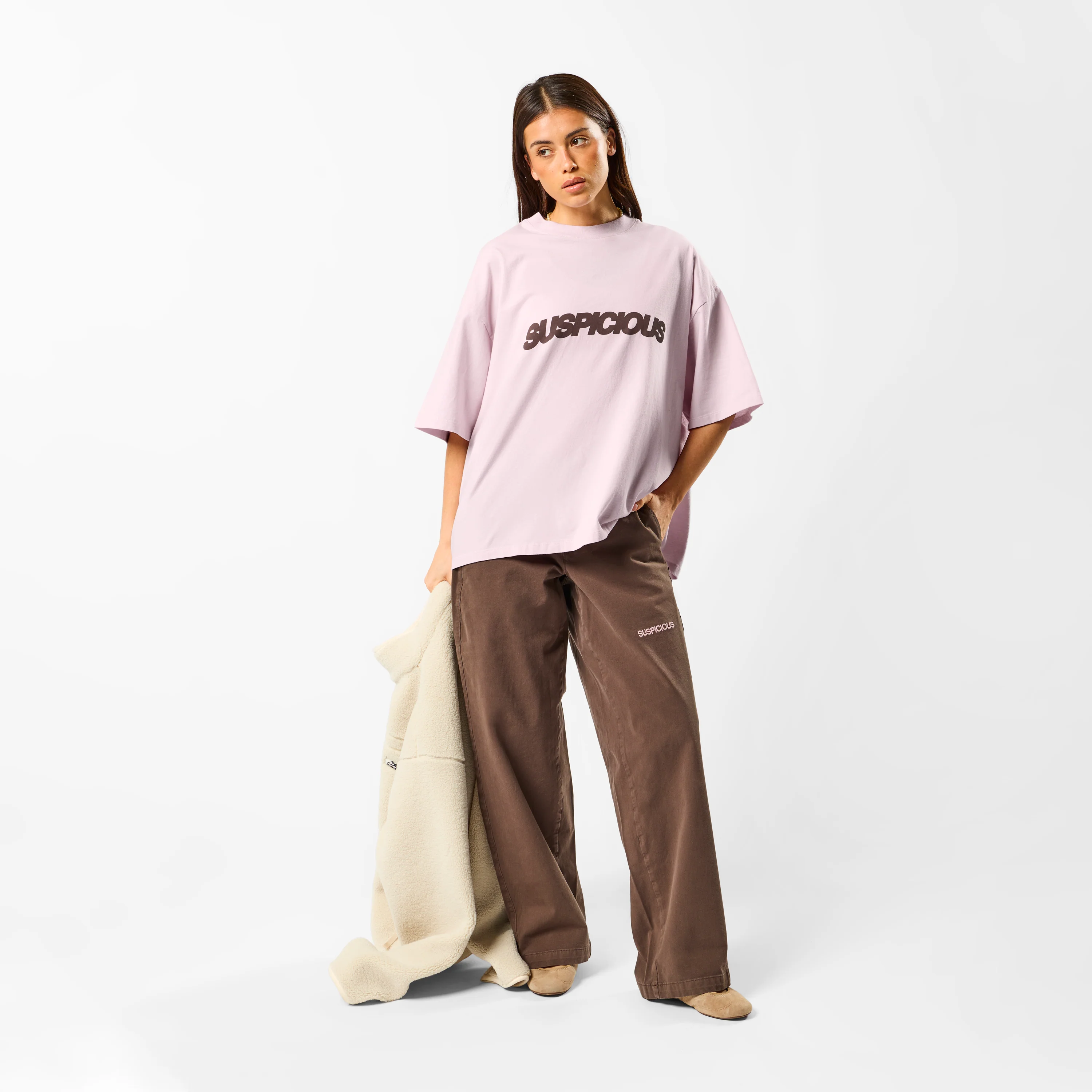 Leopard / Base Tee - Light Lilac - Image 3
