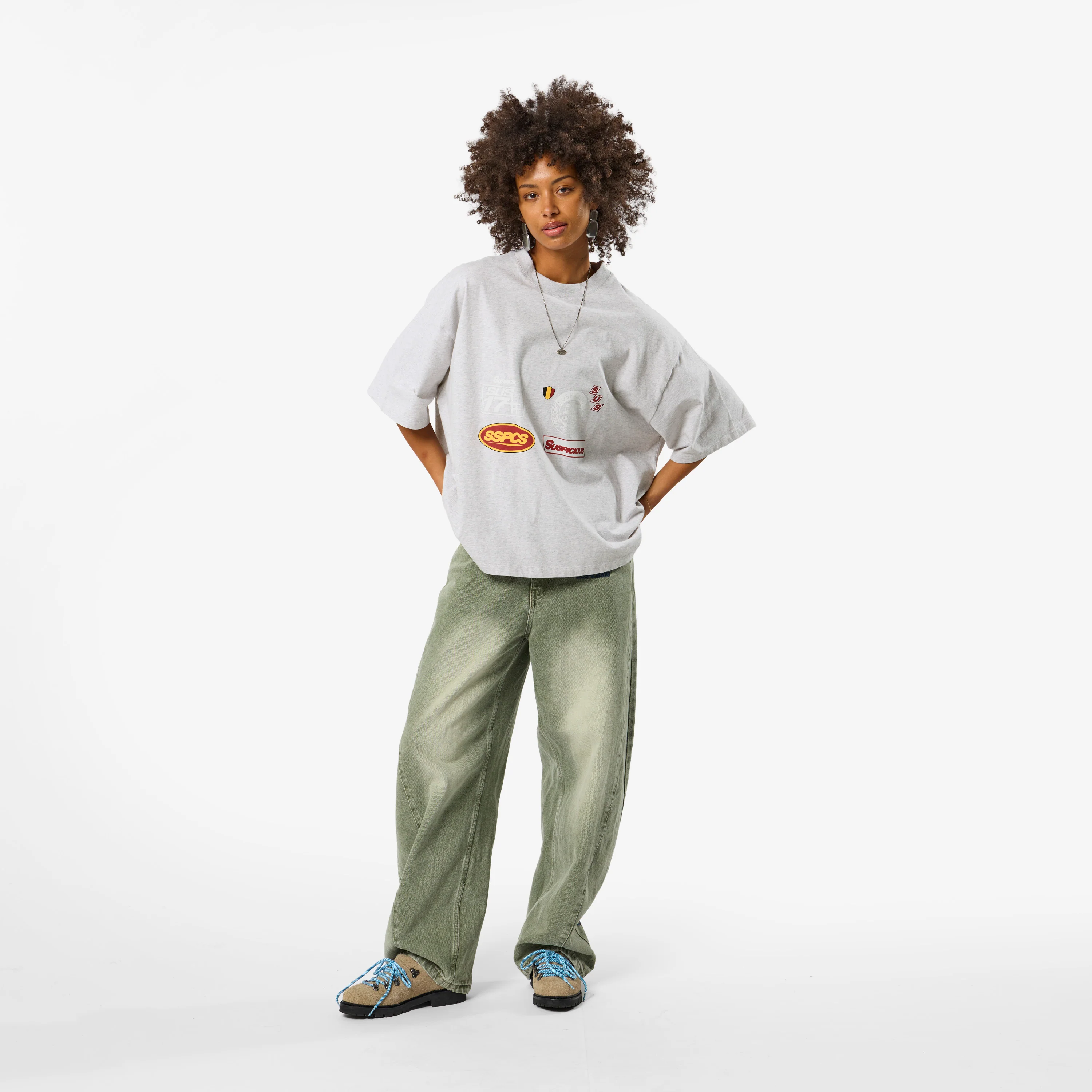 Off Season / Badge Line Up Tee - Ash - Image 3