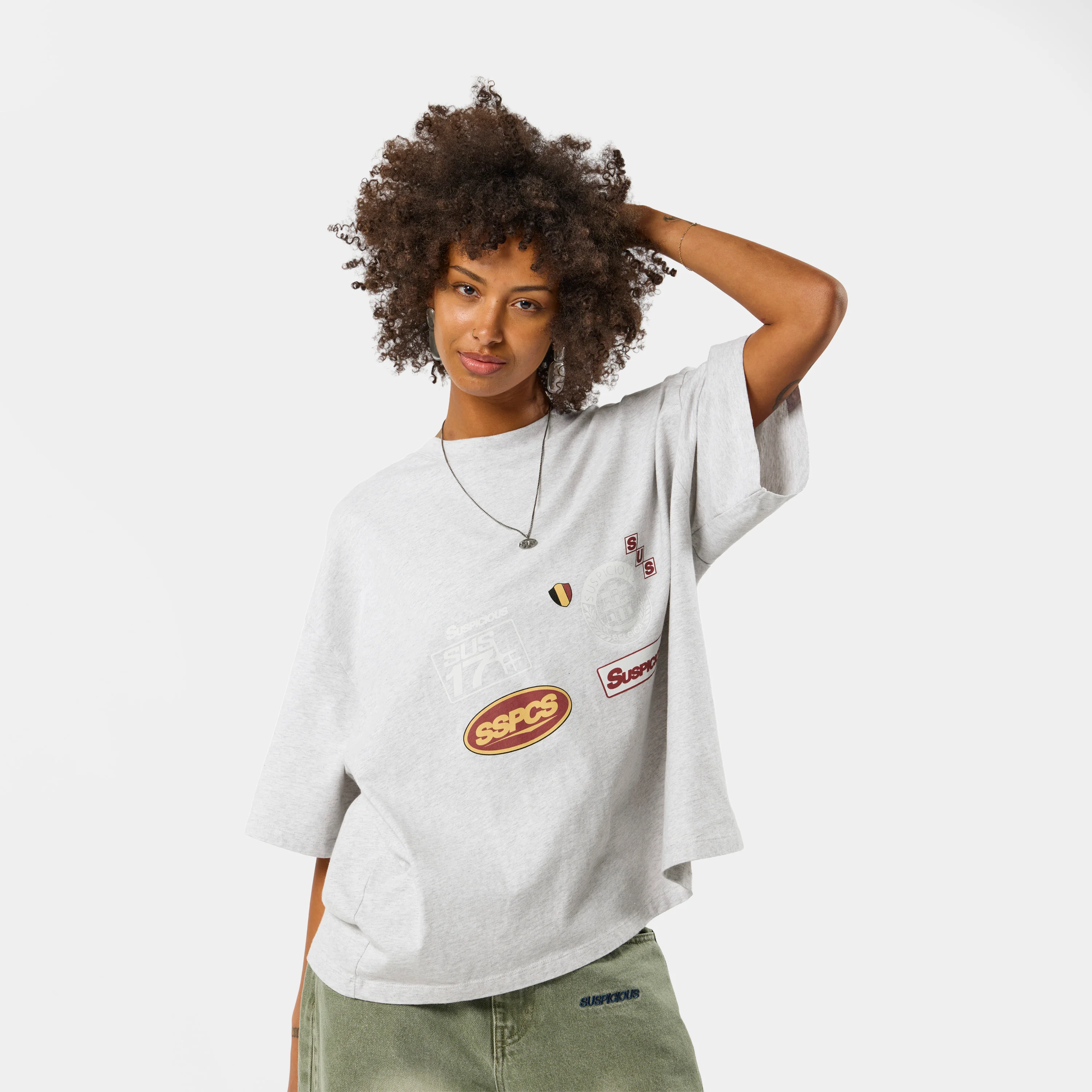 Off Season / Badge Line Up Tee - Ash - Image 9