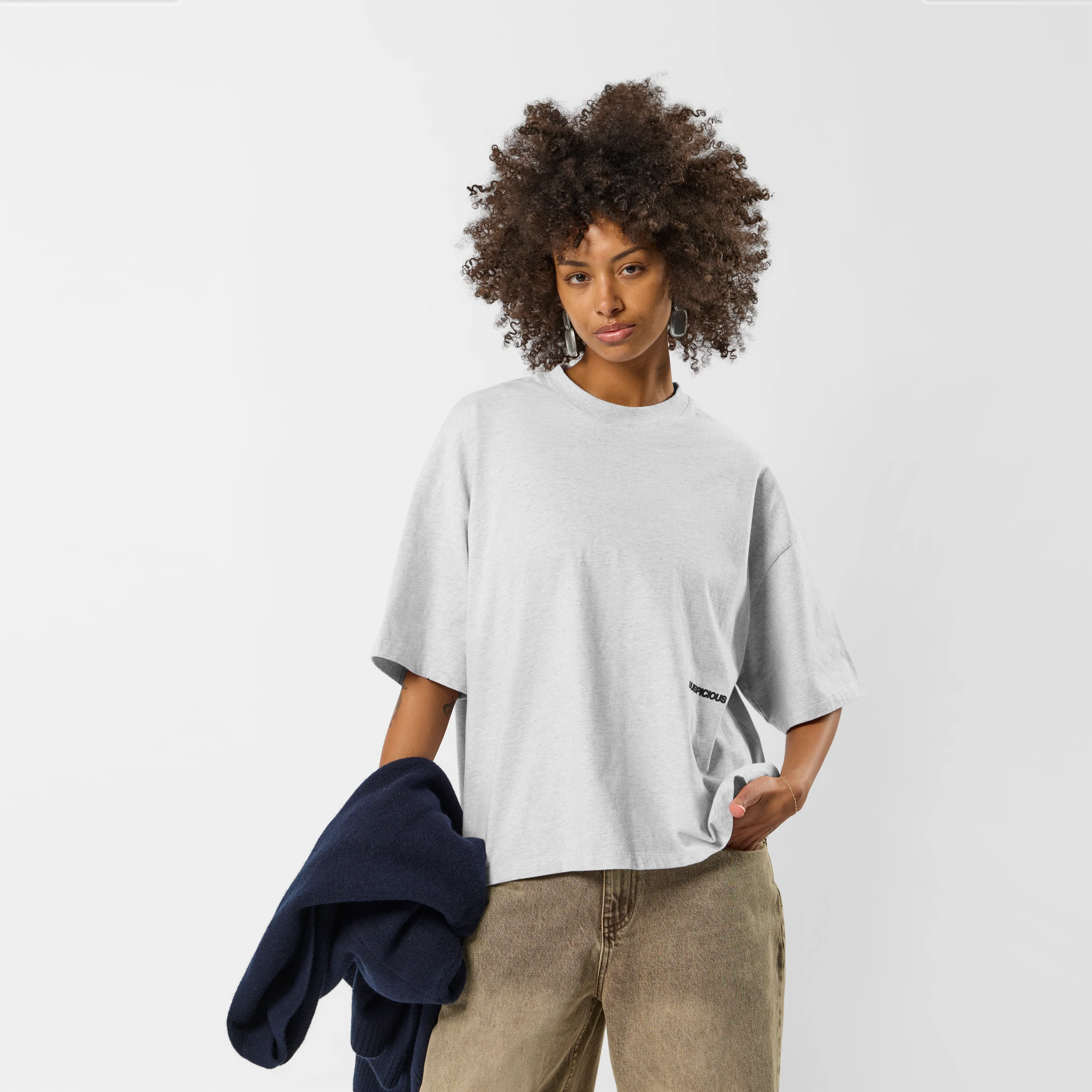 Off Season / Badge Tee - Ash - Image 3