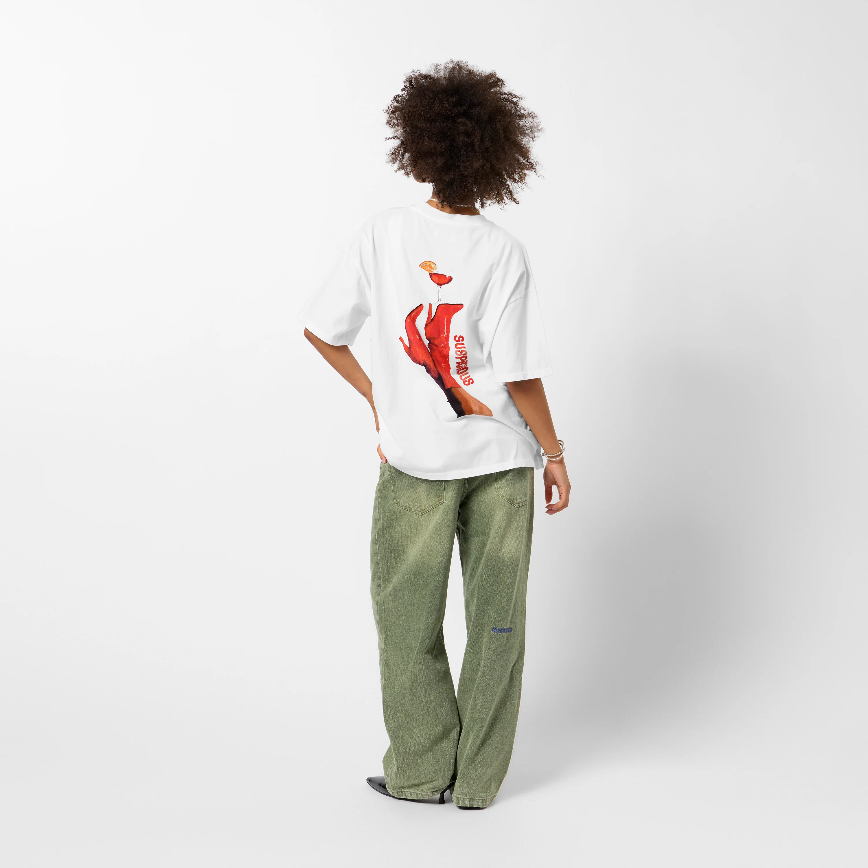 PL / Dirty Heels Tee - White - Image 8