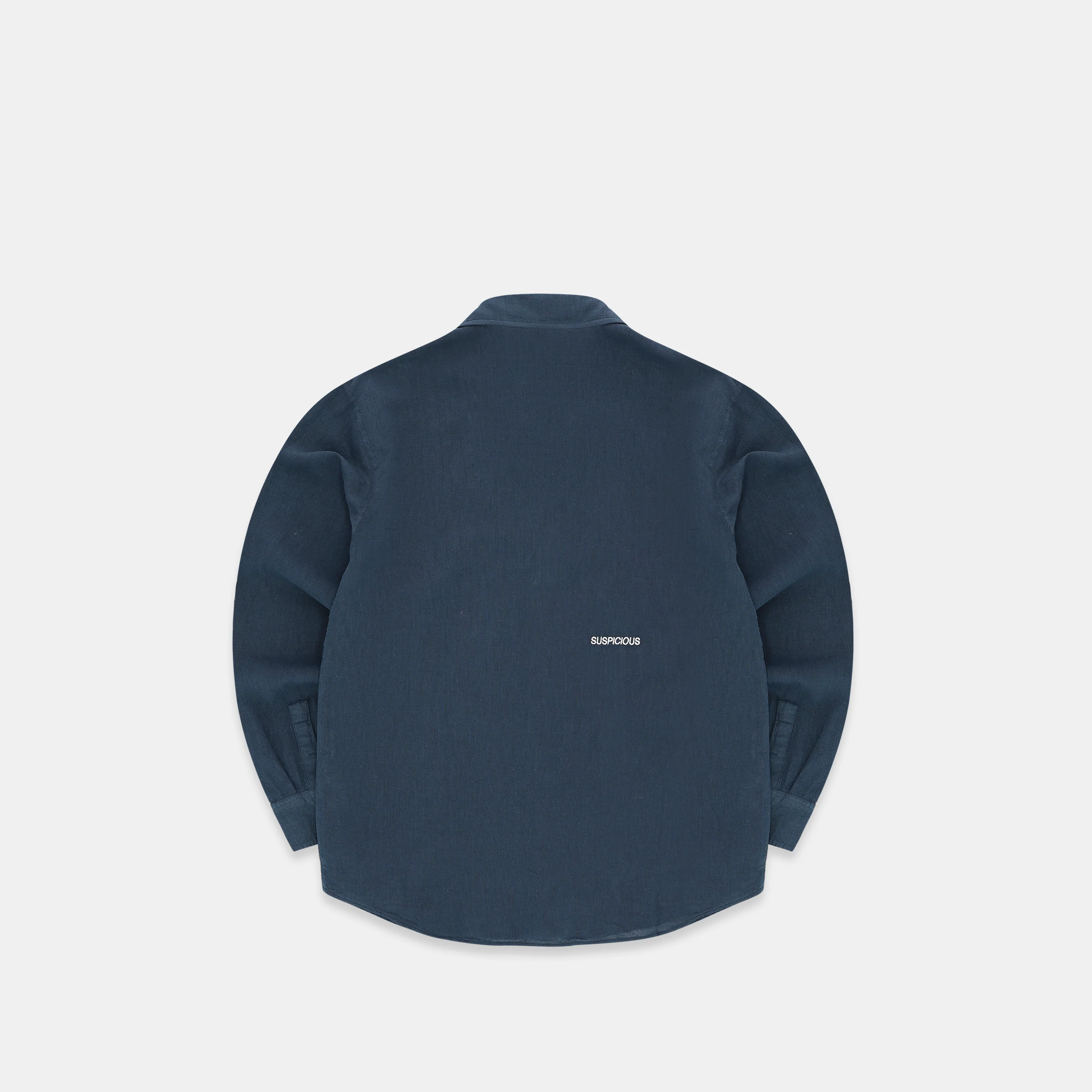 PL / Essentials Linen Longsleeve Shirt - Coastal Blue - Image 9
