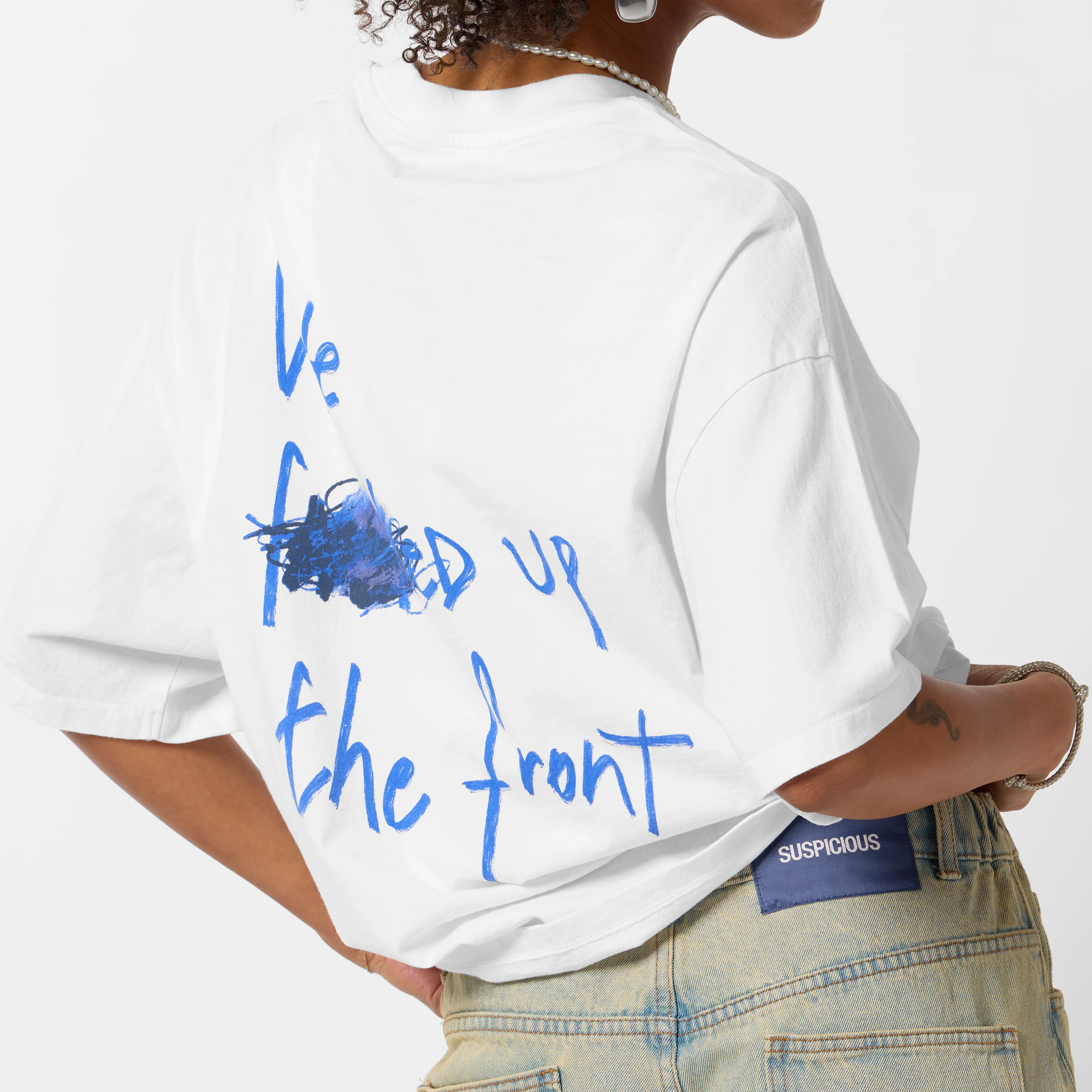 PL / F'd Up Tee - White - Image 2