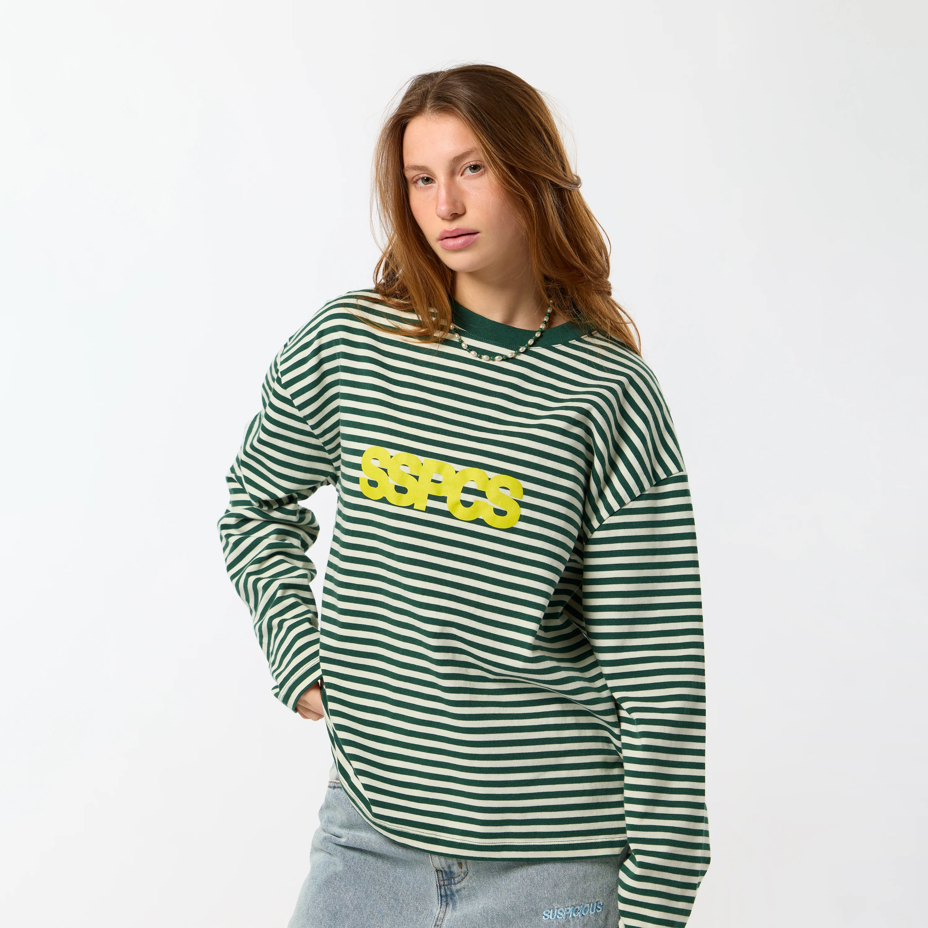 PL / Solid Striped Longsleeve - Green Yellow - Image 6