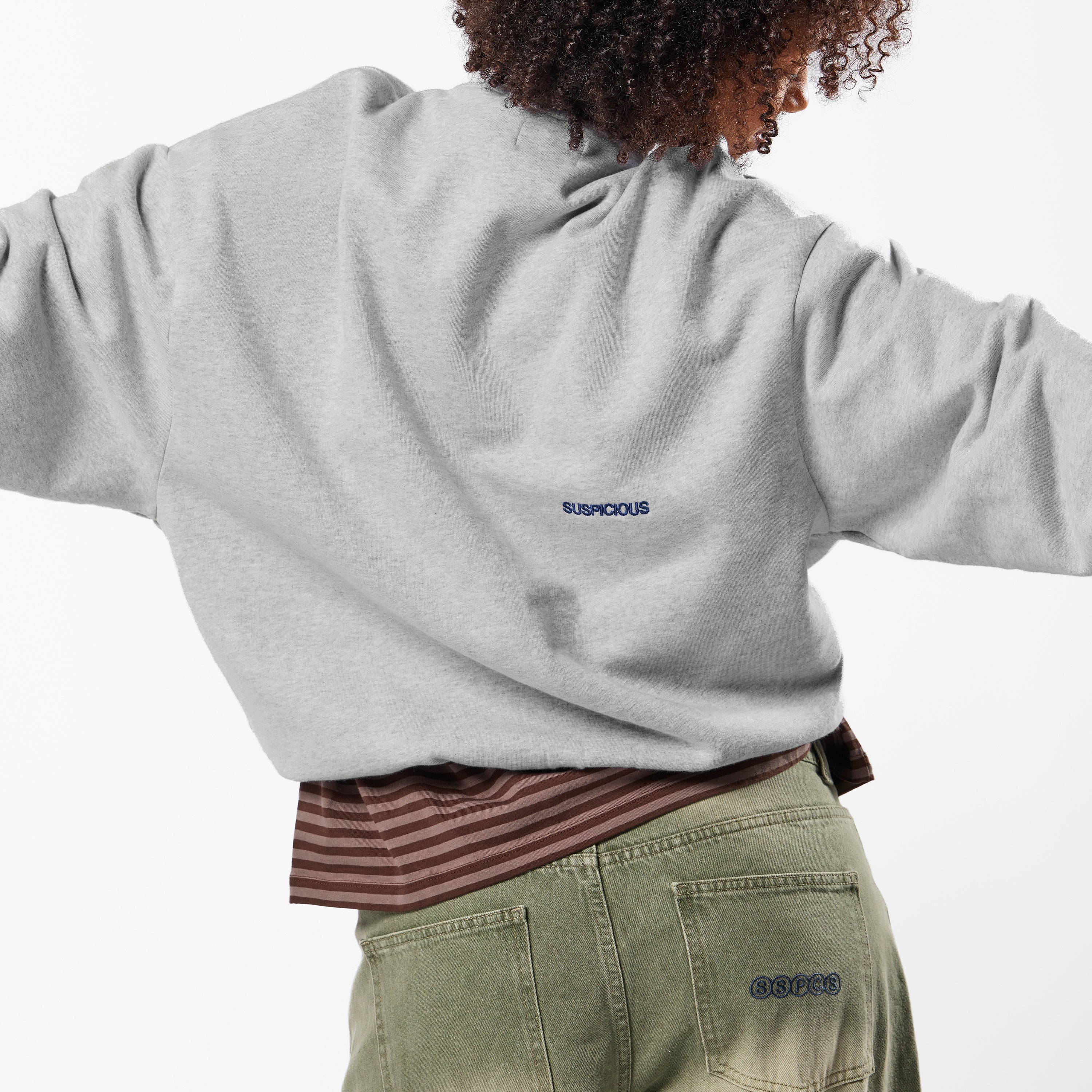 PL / The Essentials Crewneck - Neutral Heather - Image 4