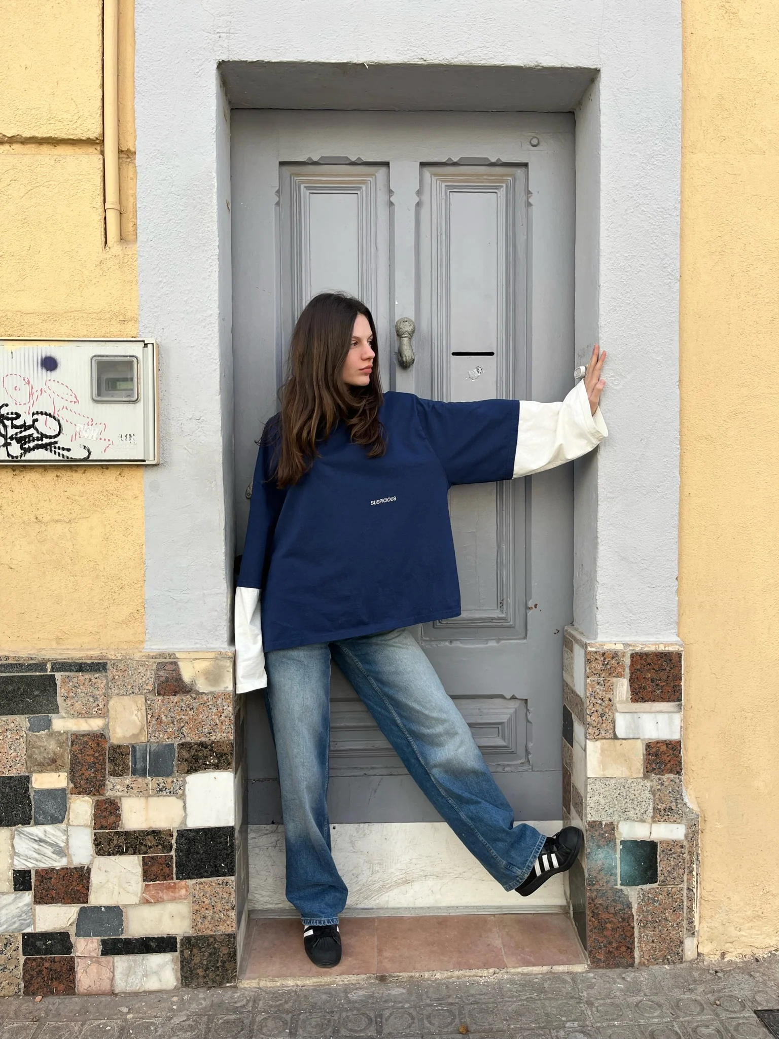 PL / The Essentials Layered Longsleeve - Navy - Image 7