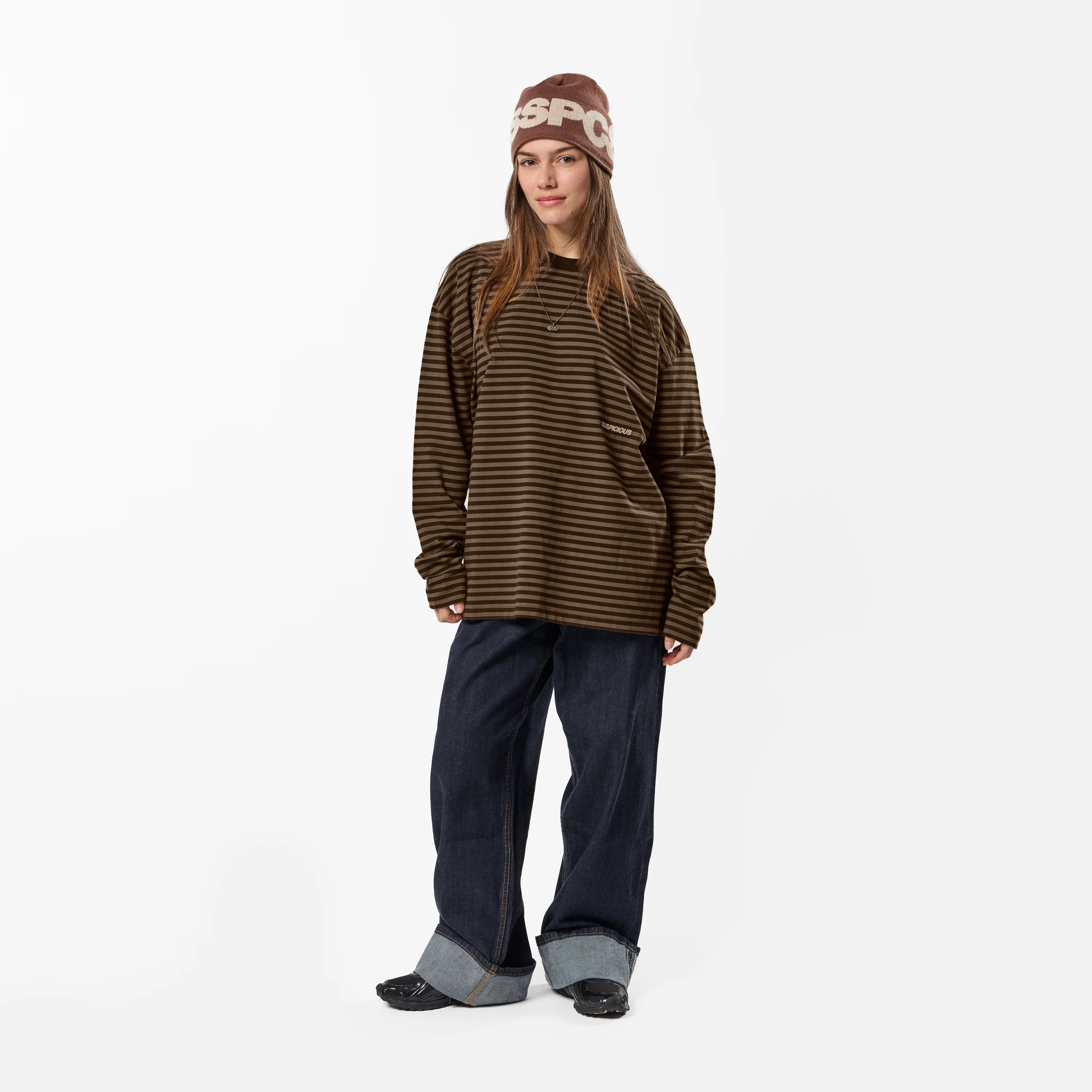PL / The Essentials Striped Longsleeve - Espresso Tone - Image 3