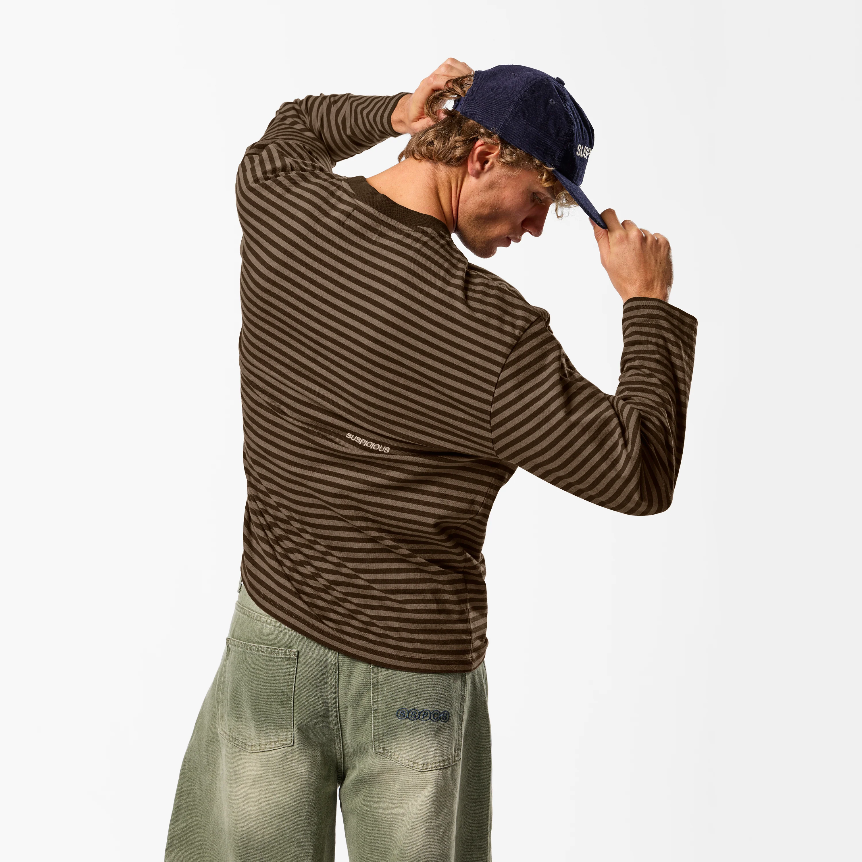 PL / The Essentials Striped Longsleeve - Espresso Tone - Image 4