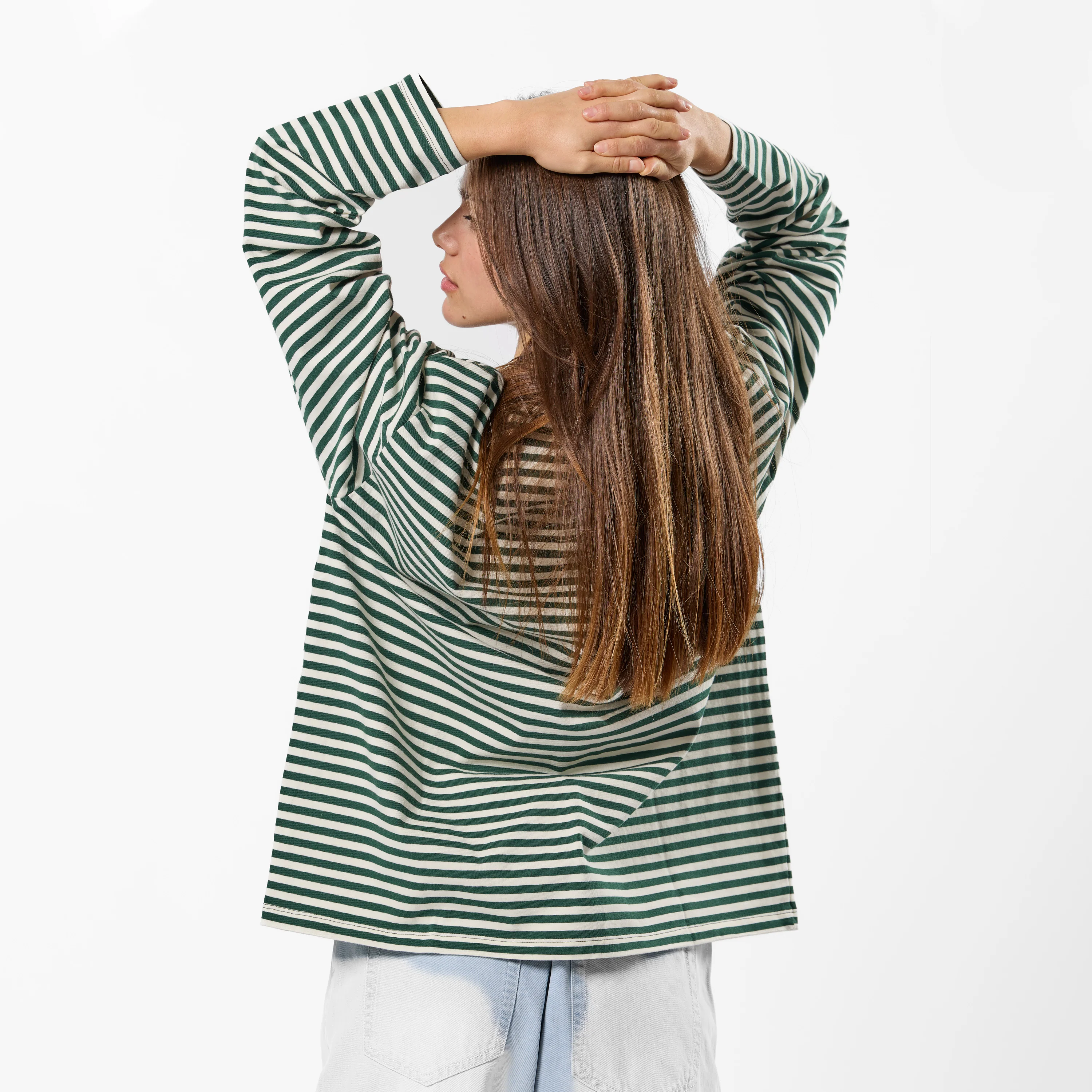 PL / The SSPCS Striped Longsleeve - Forest Green - Image 6