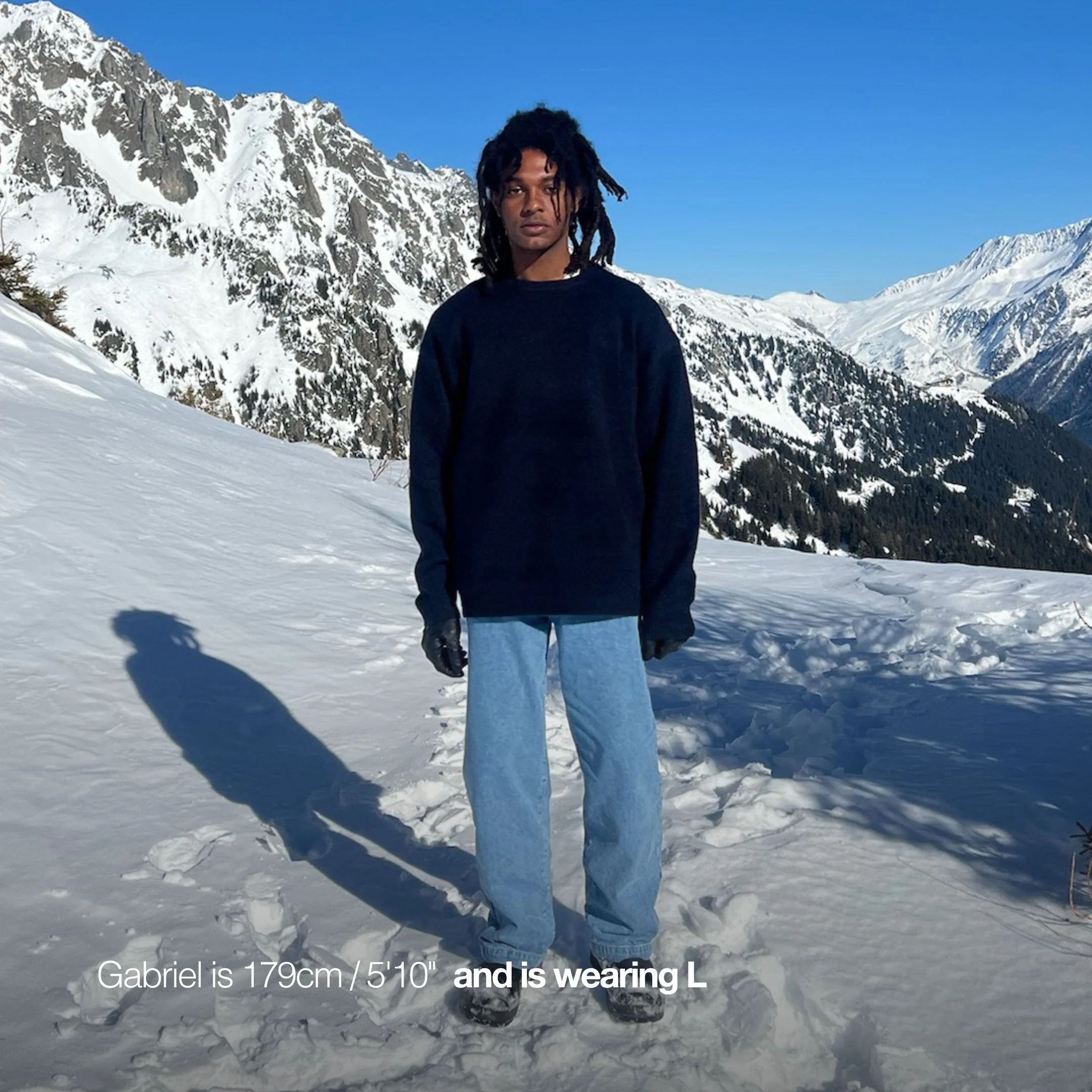 PL / The Suspicious Knitted Sweat - Navy - Image 5