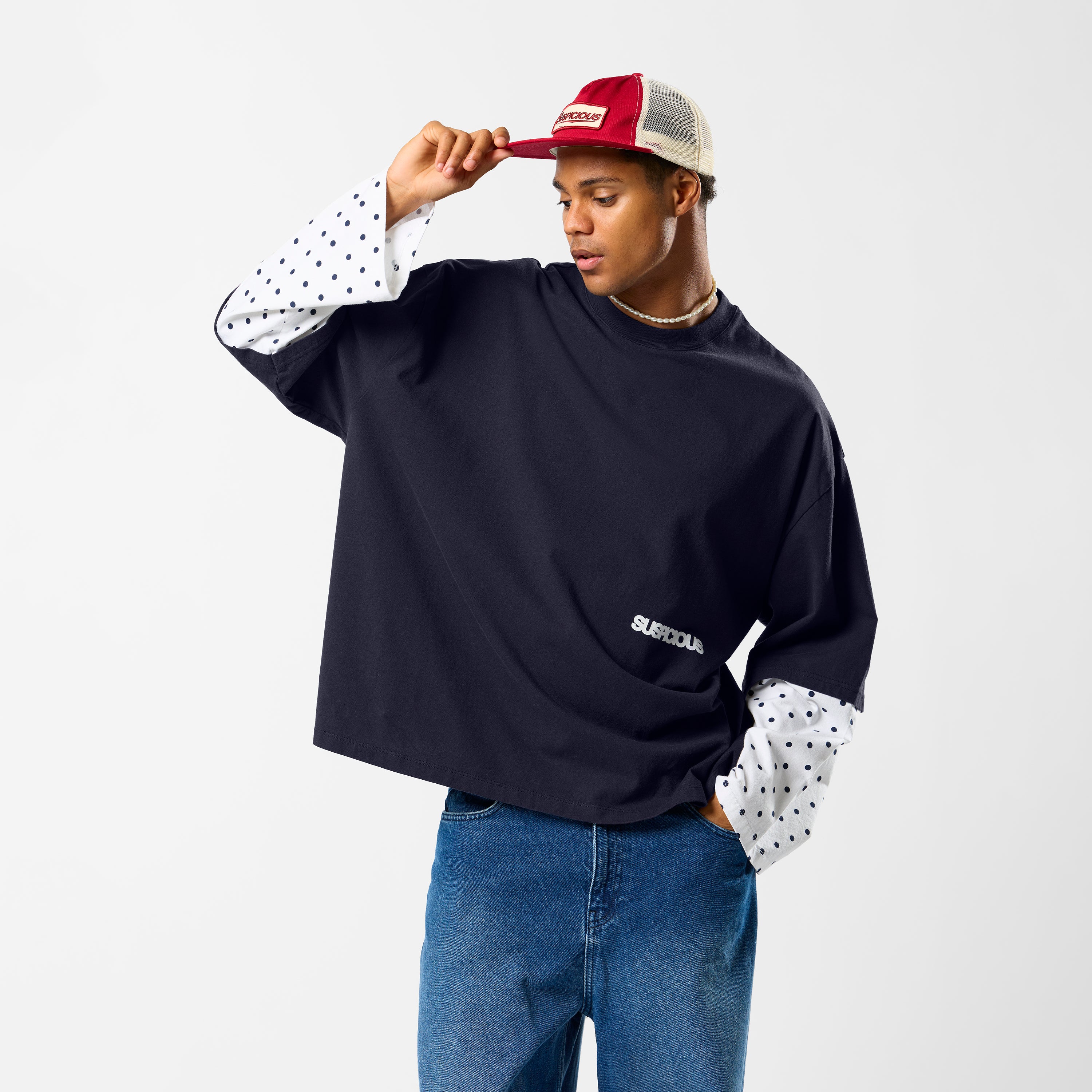 Polkaline / Polka Layered Longsleeve - Nightfall - Image 8