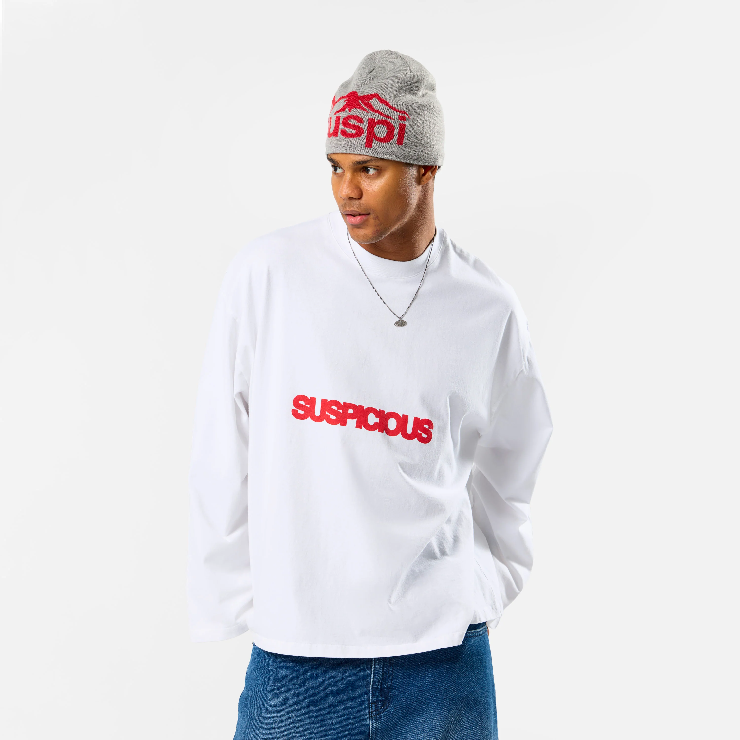 Polkaline / Suspicious Longsleeve - White - Image 8