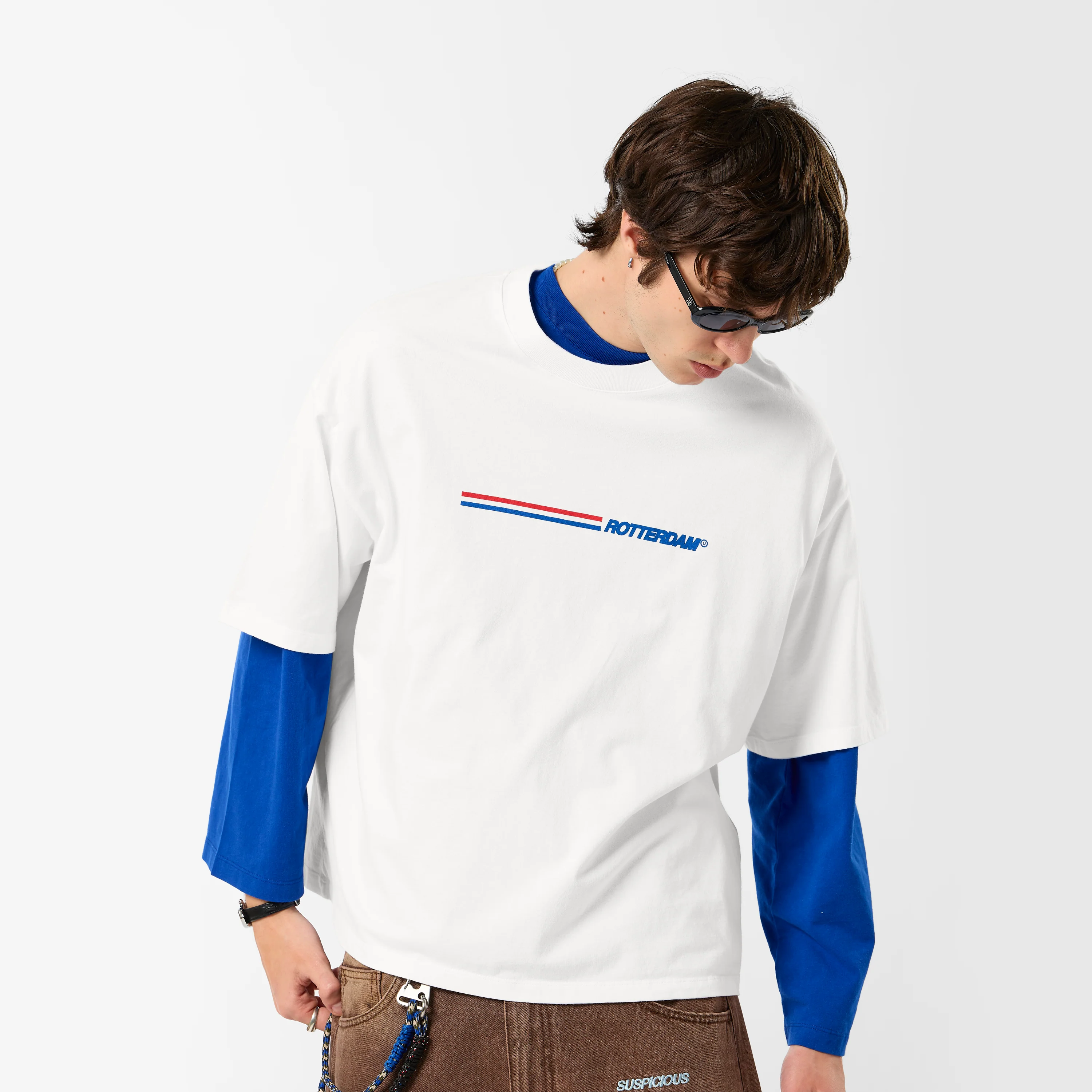 RDA / Rotterdam Exclusive Tee - White & Big Blue - Image 9
