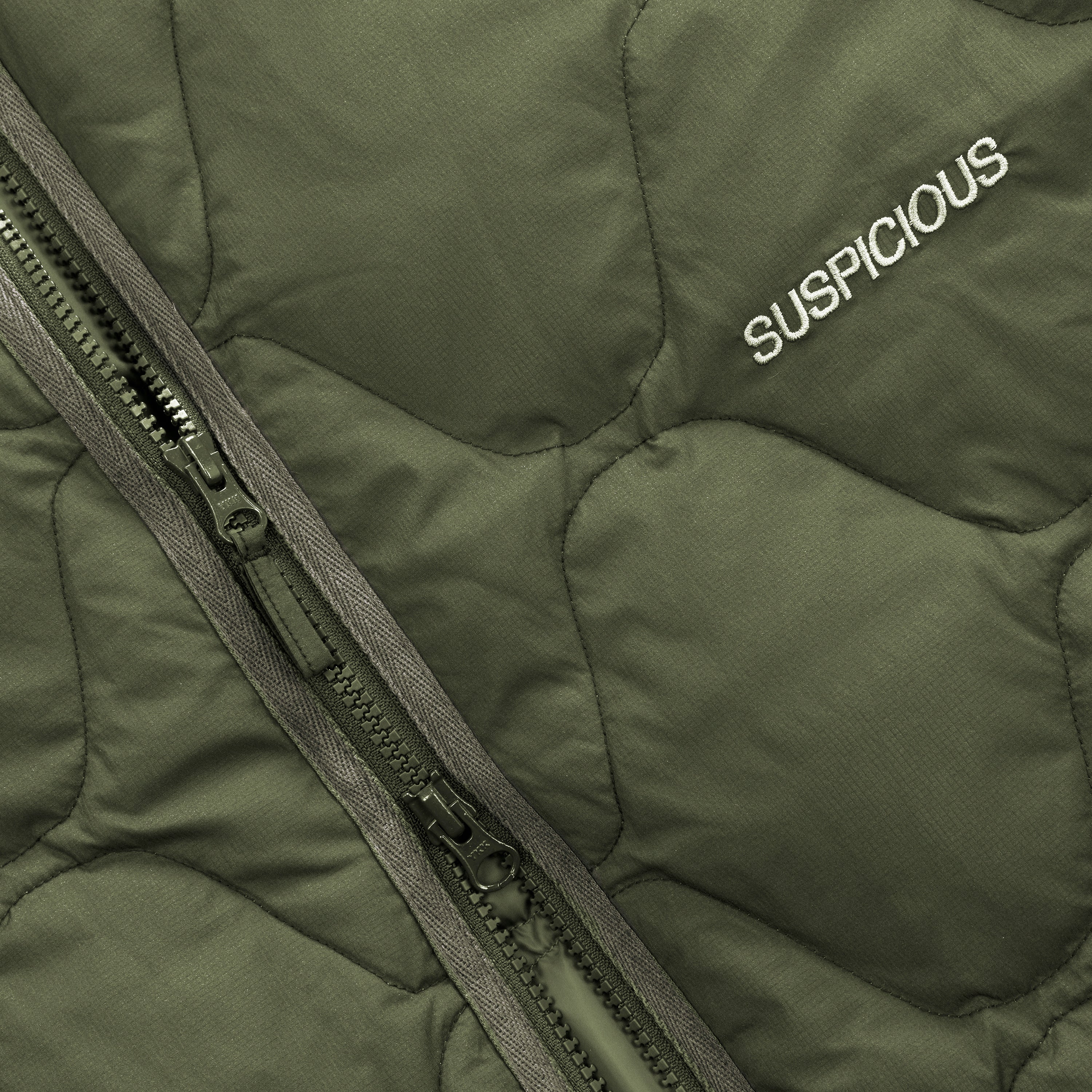 Softground / Essentials Quilted Jacket w Pocket - Hunter - Image 5