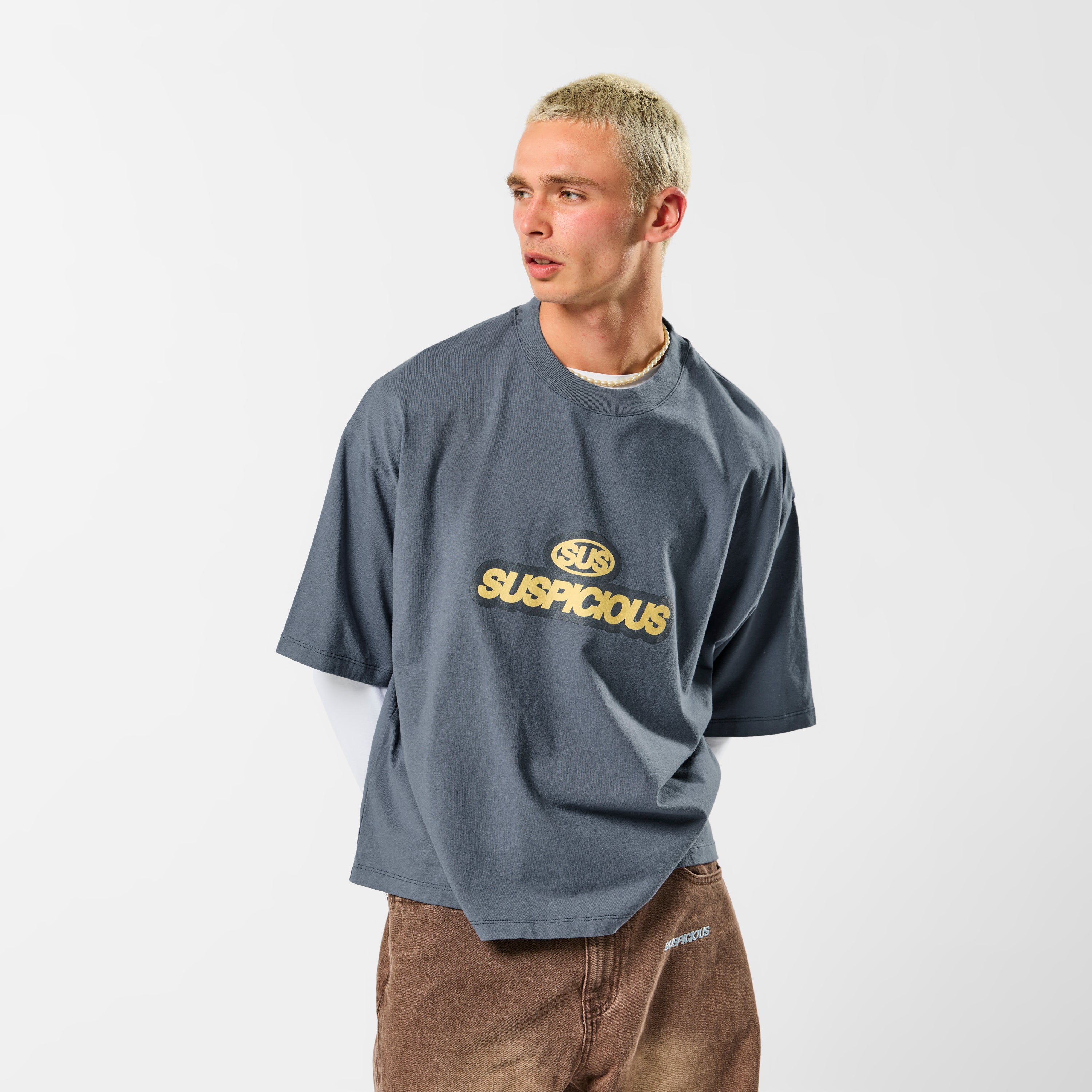 Softground / Signature Stamp Tee - Grisaille - Image 8