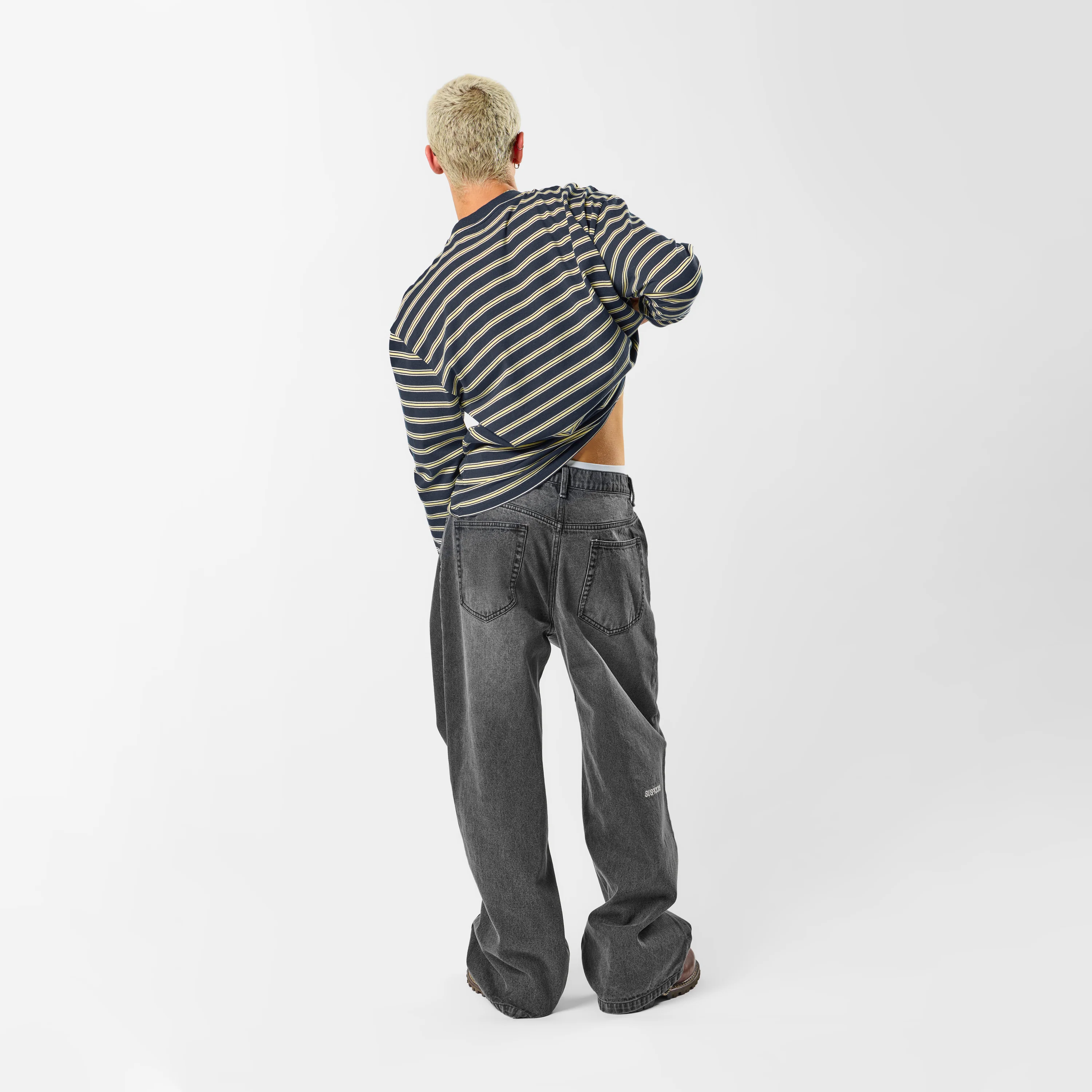 Softground / Striped Longsleeve - Nightfall & Yellow - Image 4