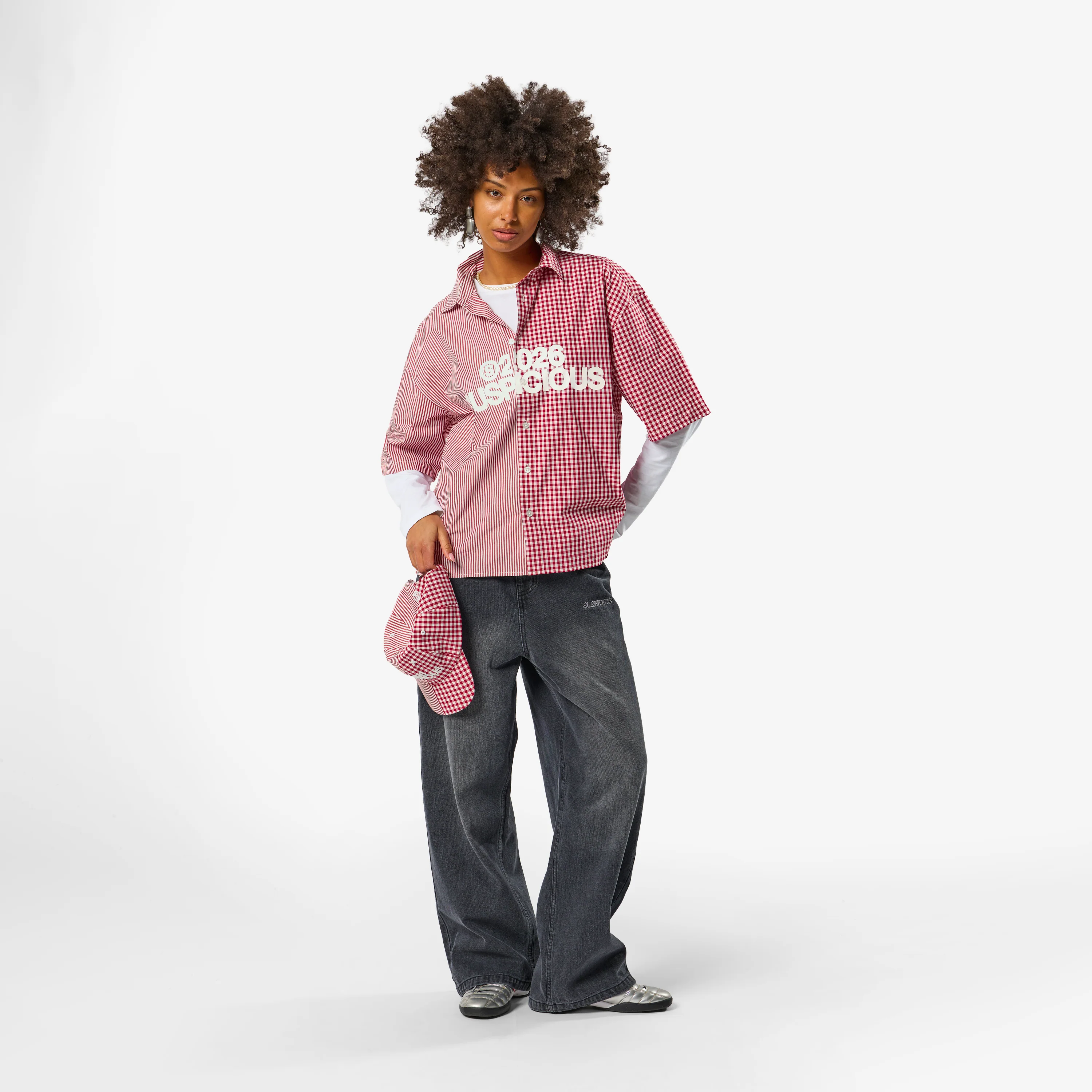 Spring 1 / S2026 Split Shortsleeve Shirt - Ruby - Image 9