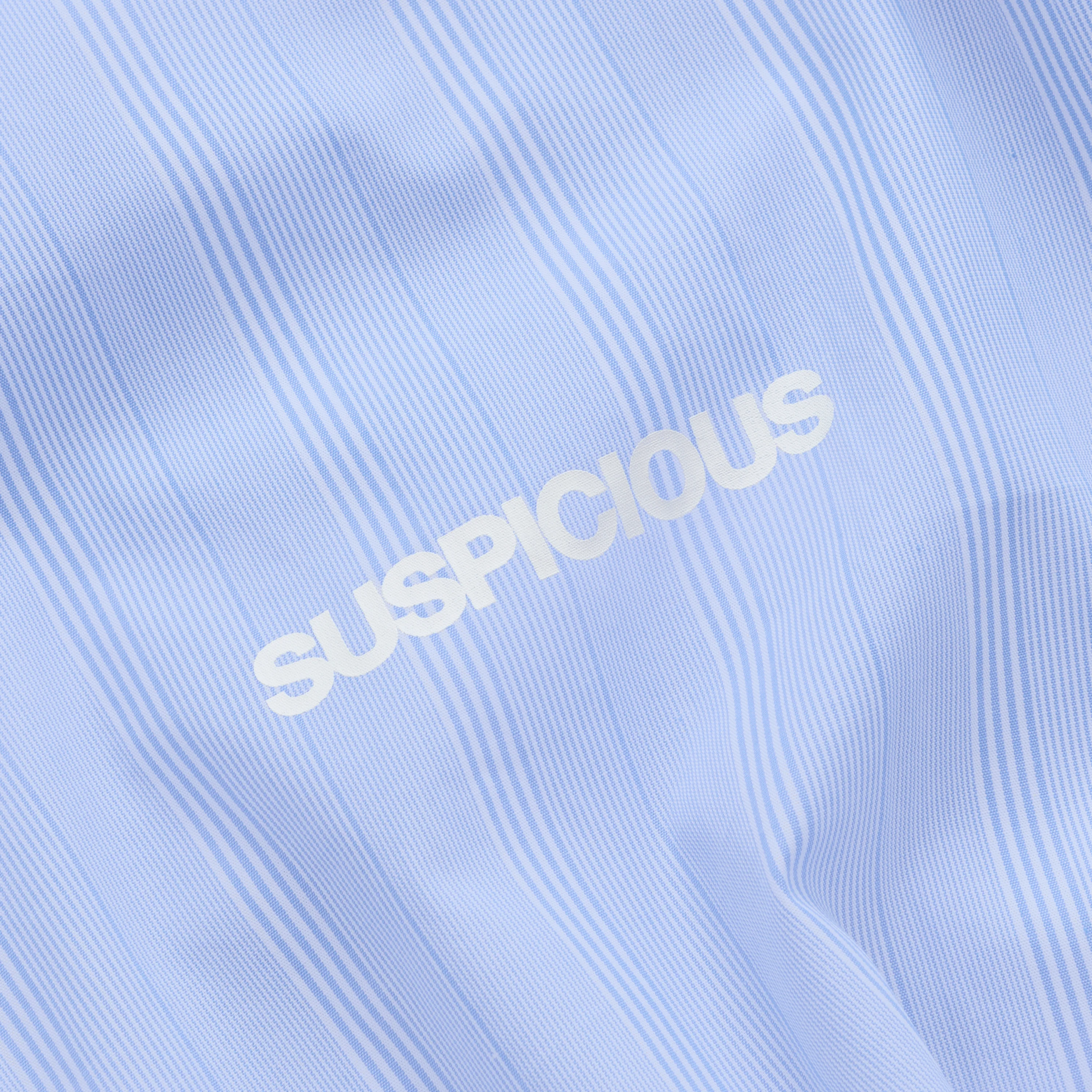 Spring 1 / S2026 Striped Shortsleeve Shirt - Light Blue & White - Image 7