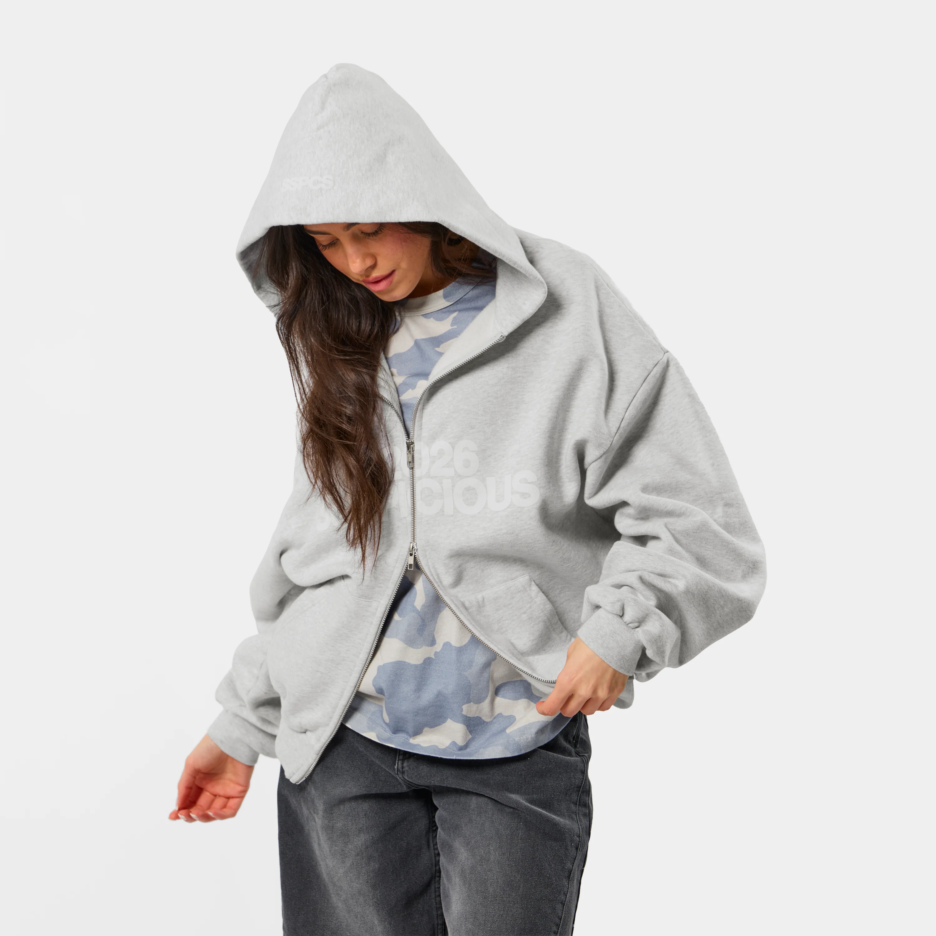 Spring 1 / S2026 Zip-Up Hoodie - Ash - Image 7
